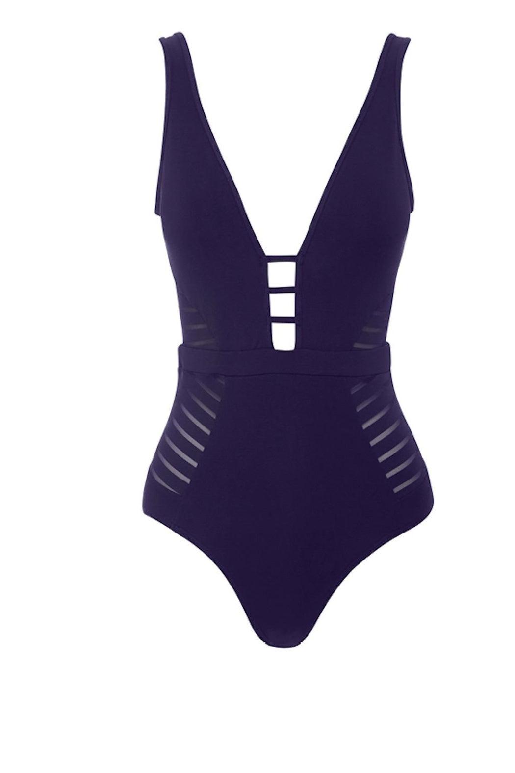 J Parallels Plunge One-Piece Product Image