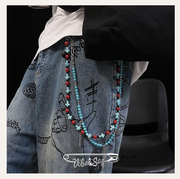 Gemstone Beaded Waist Chain Belt Product Image