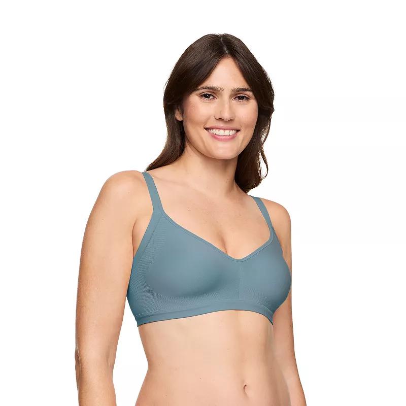 Warners Easy Does It® Underarm-Smoothing with Seamless Stretch Wireless Lightly Lined Comfort Bra RM3911A, Women's, Size: XS, Grey Product Image