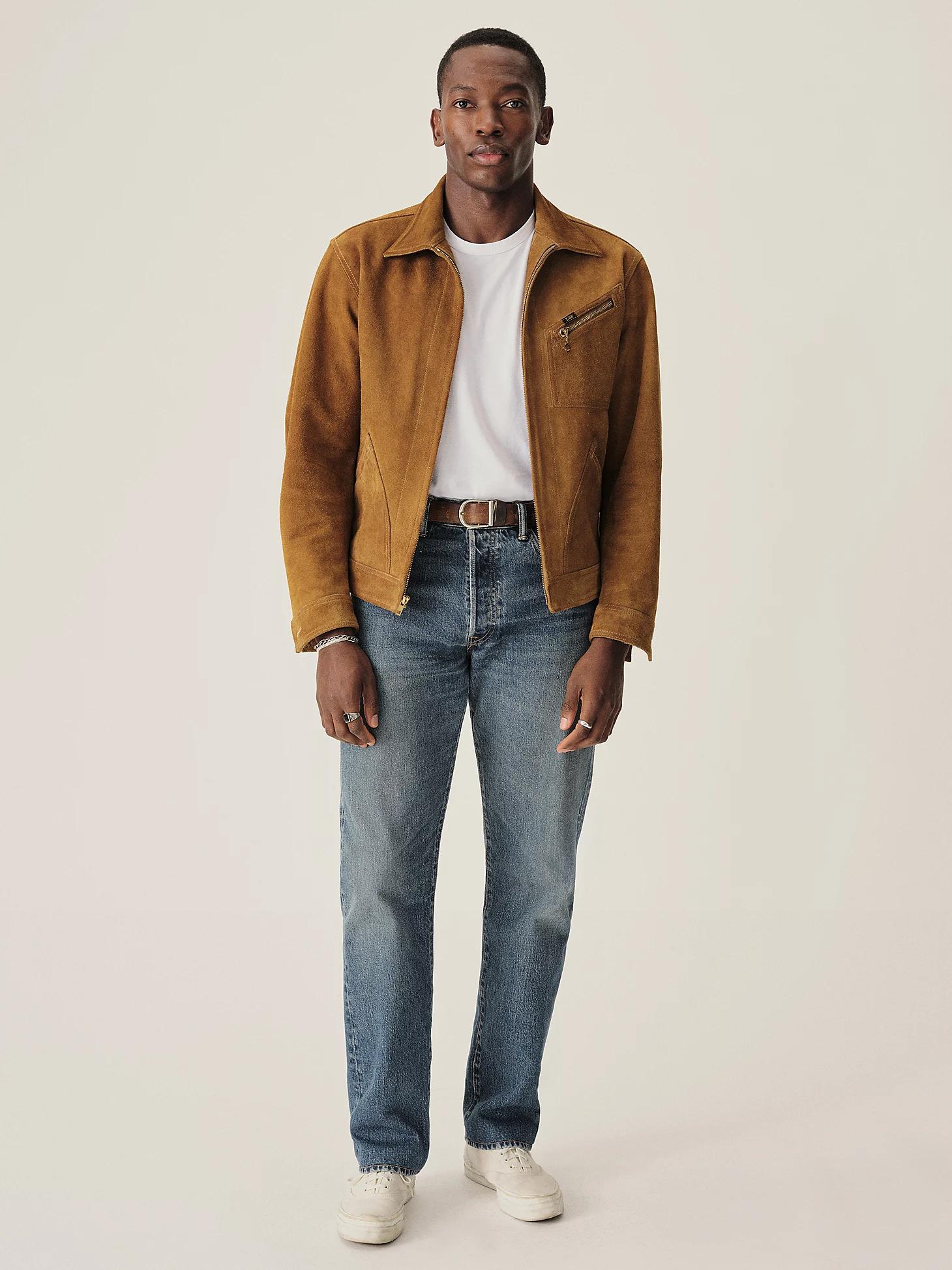 Men's Lee® x Buck Mason Rambler Suede 91-B Jacket | Men's Jackets & Outerwear | Lee® Product Image