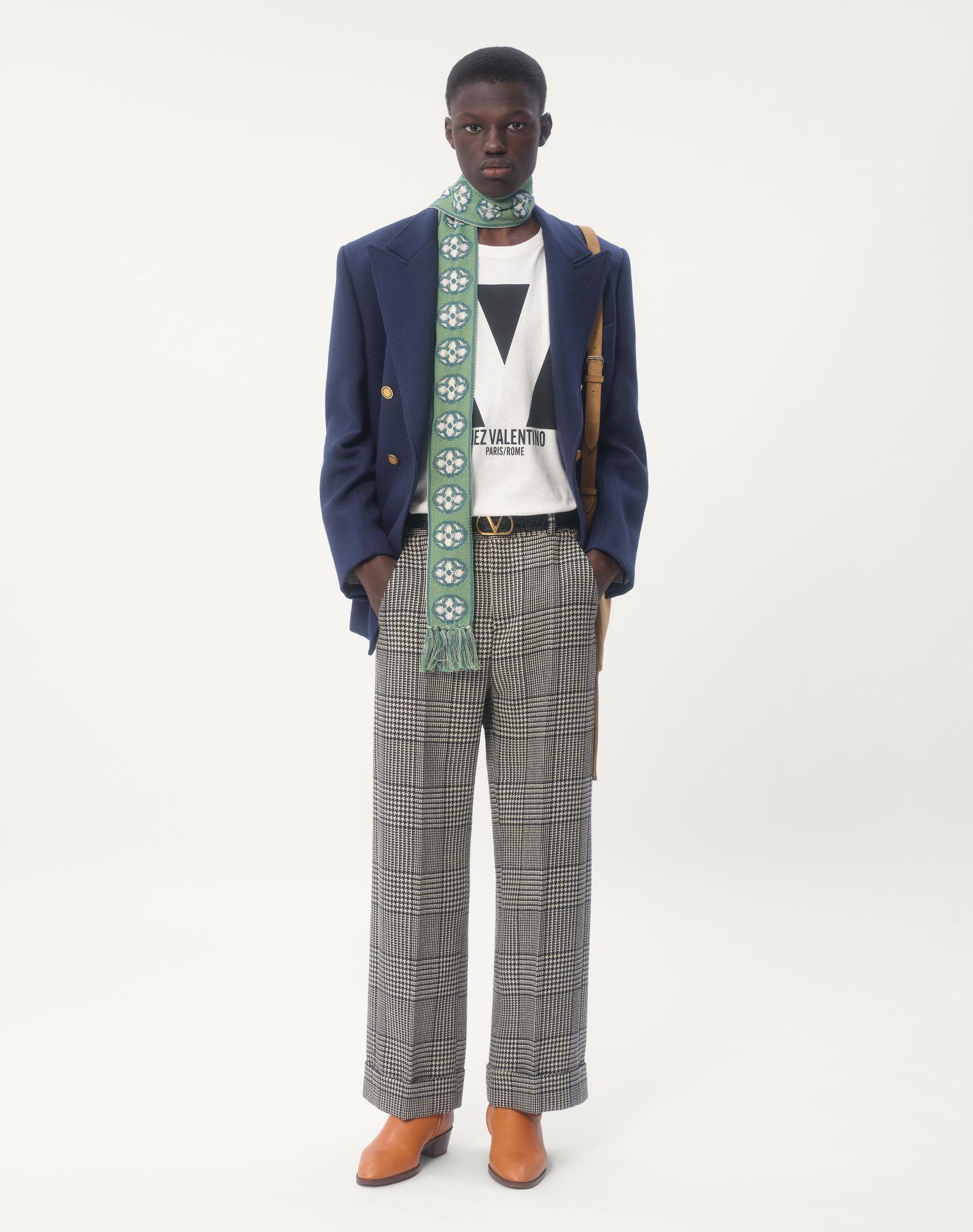 Cotton T-Shirt With Chez Valentino Print Product Image