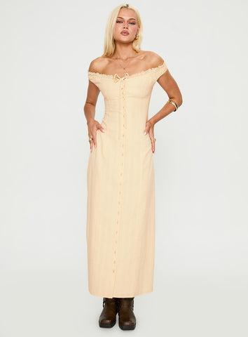 Bryar Maxi Dress Yellow Product Image