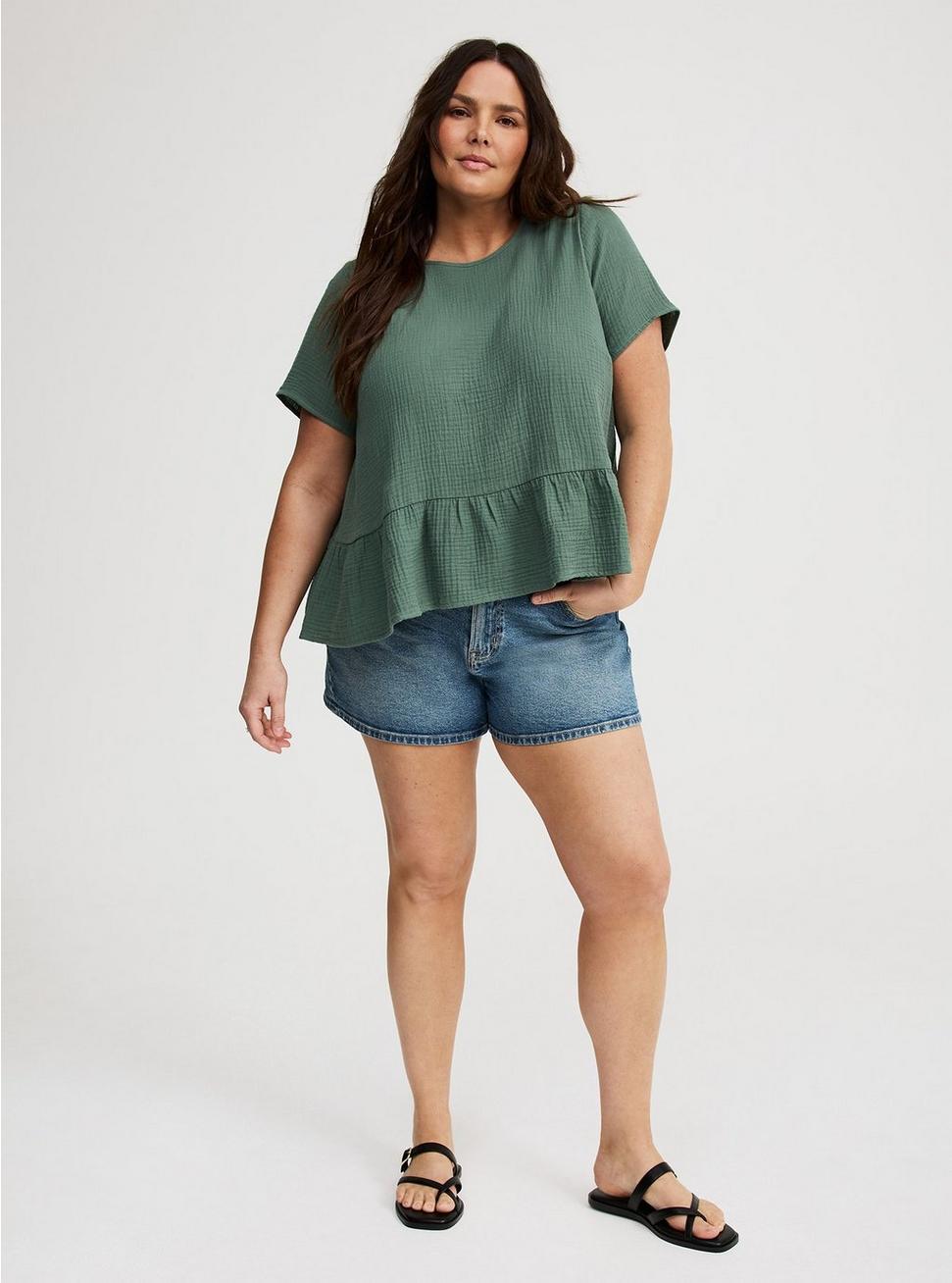 Short Sleeve Tiered Top Product Image