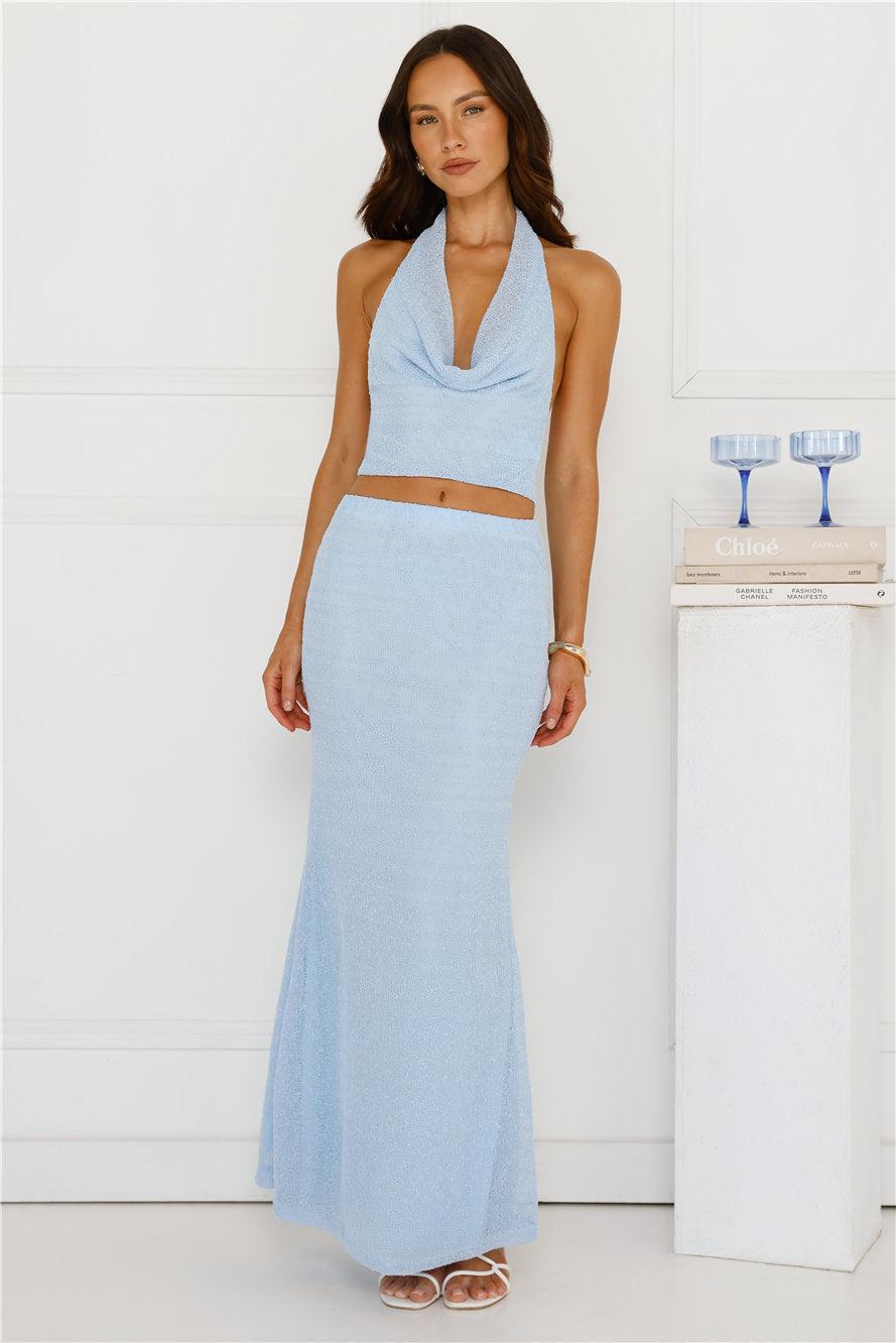 Inspo Maxi Skirt Blue Product Image