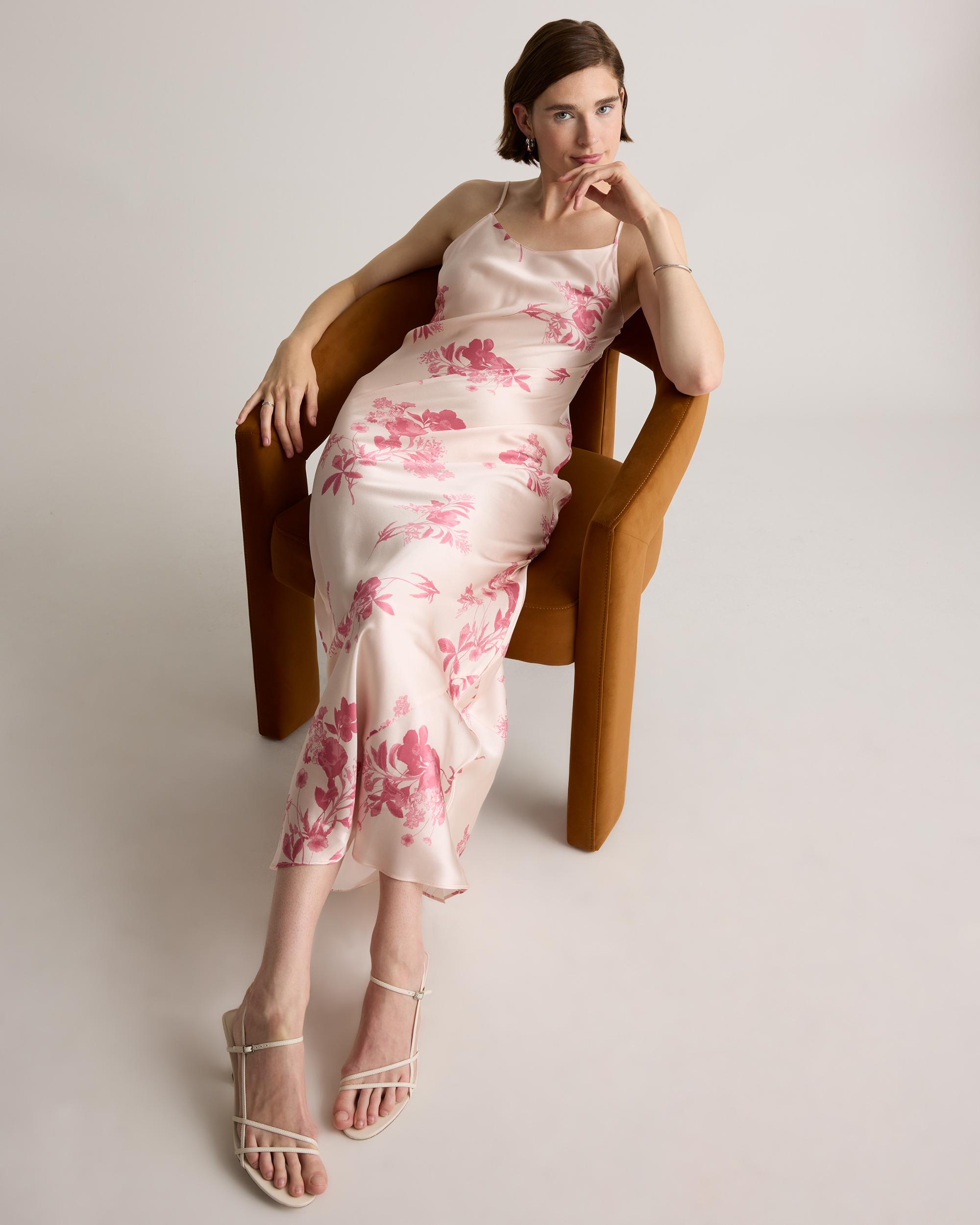 Quince | Women's Maxi Slip Dress Size XS, Mulberry Silk Product Image