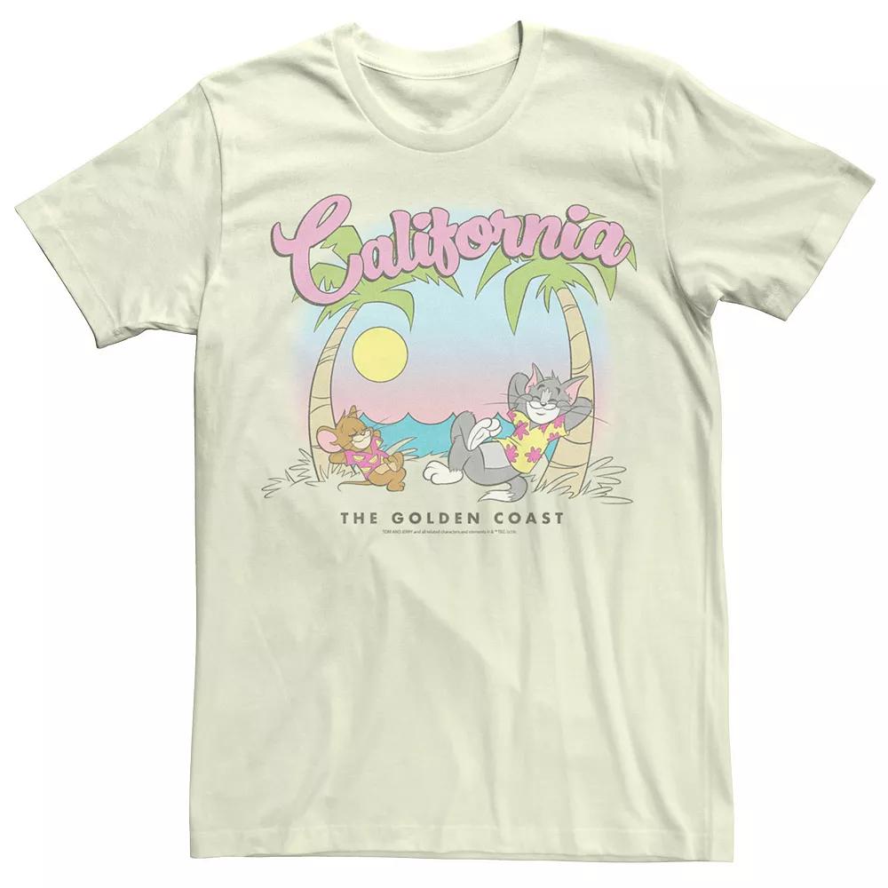 Men's Looney Tunes Tom & Jerry California Beach Portrait Tee,  Product Image