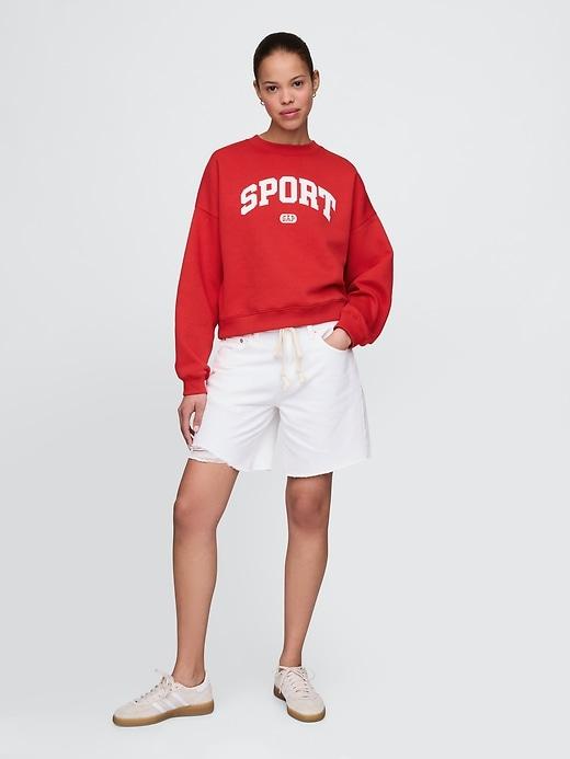 VintageSoft Wedge Crewneck Sweatshirt Product Image