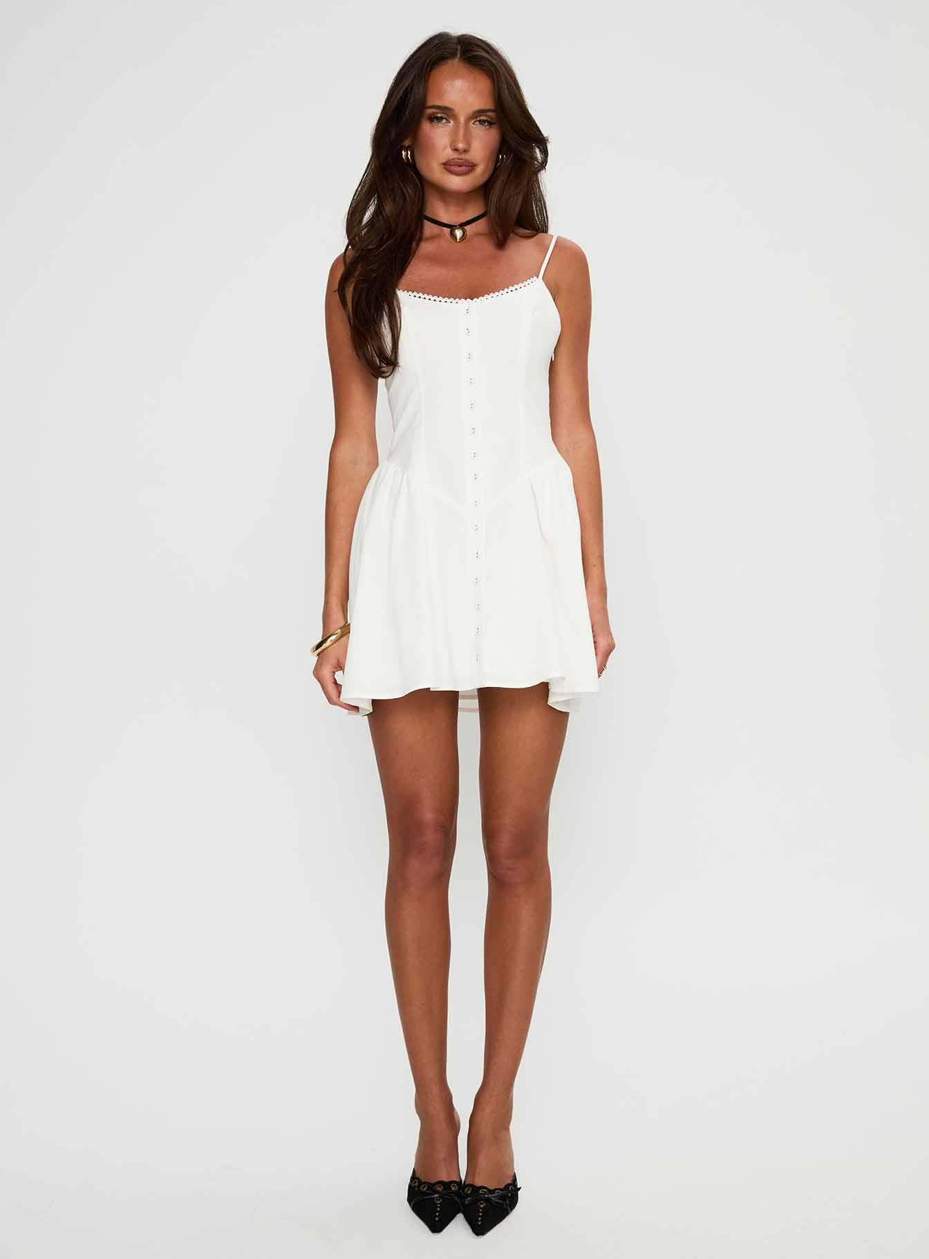 Toulouse Mini Dress White Product Image