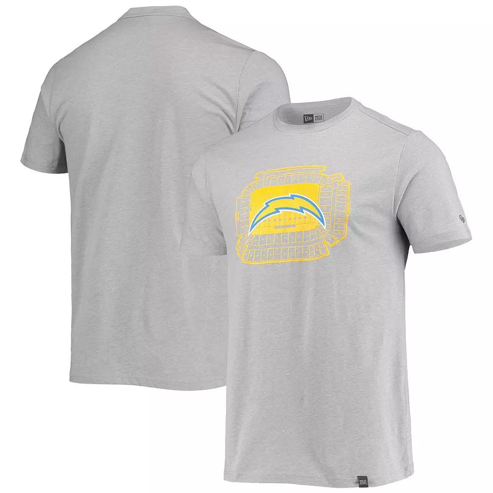 Men's New Era Gray Los Angeles Chargers Stadium T-Shirt, Size: 2XL, Grey Product Image