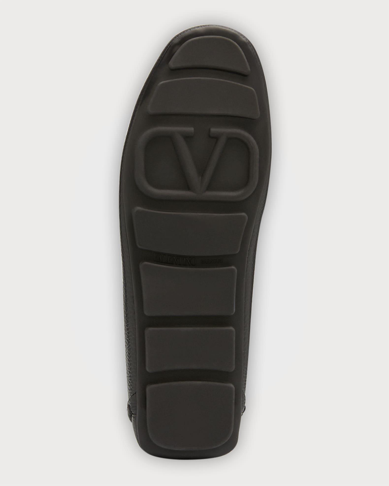 Men's V-Logo Leather Drivers Product Image