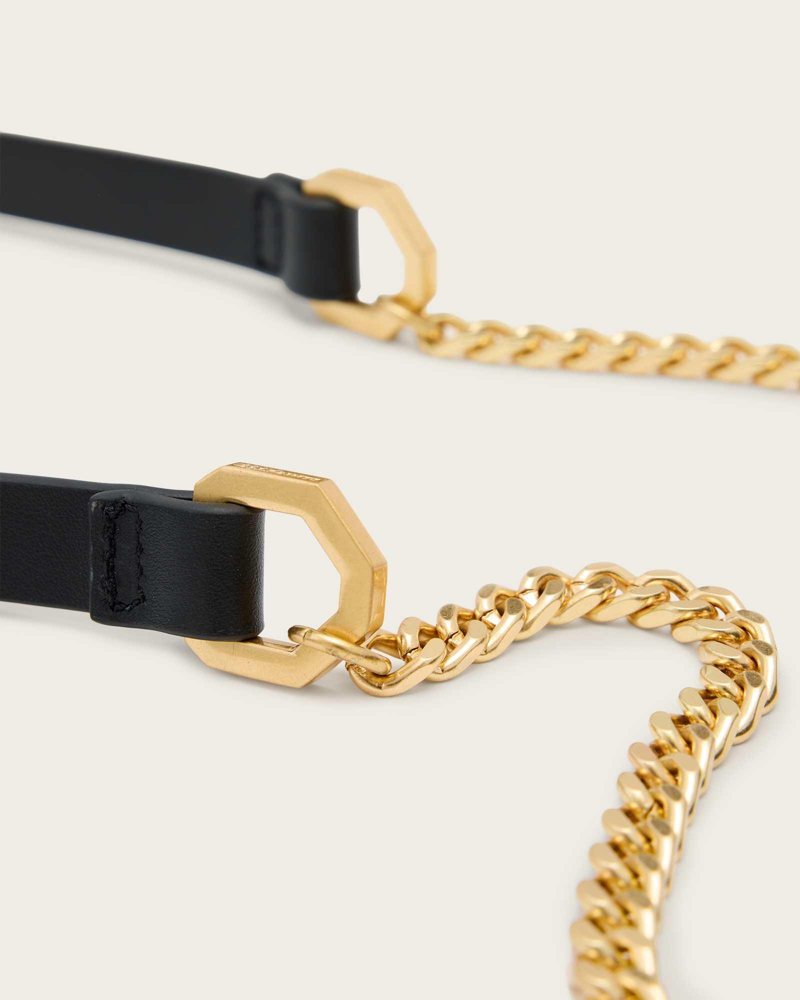 Etta Leather Clutch Black | ALLSAINTS US Product Image