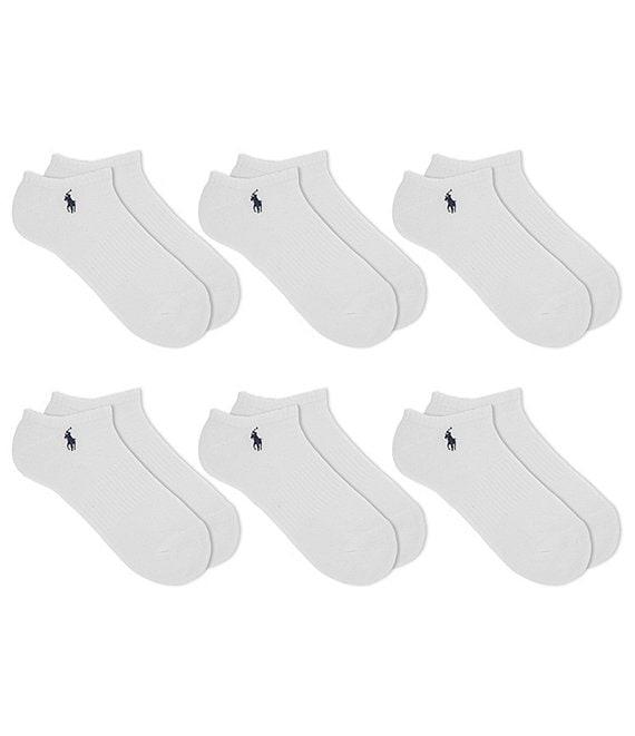 Polo Ralph Lauren Performance Cotton Low-Cut Socks 6-Pack Product Image