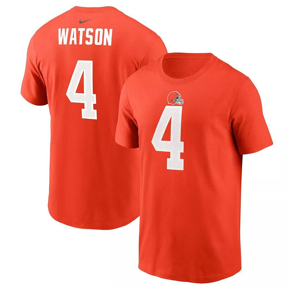 Men's Nike Deshaun Watson Orange Cleveland Browns Player Name & Number T-Shirt,  Product Image