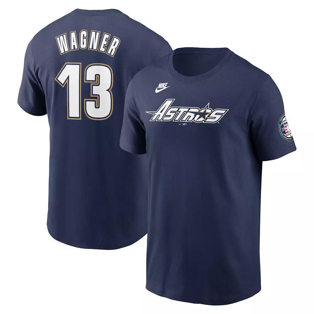 Men's Nike Billy Wagner Navy Houston Astros 2025 National Baseball Hall of Fame Name & Number T-Shirt,  Product Image