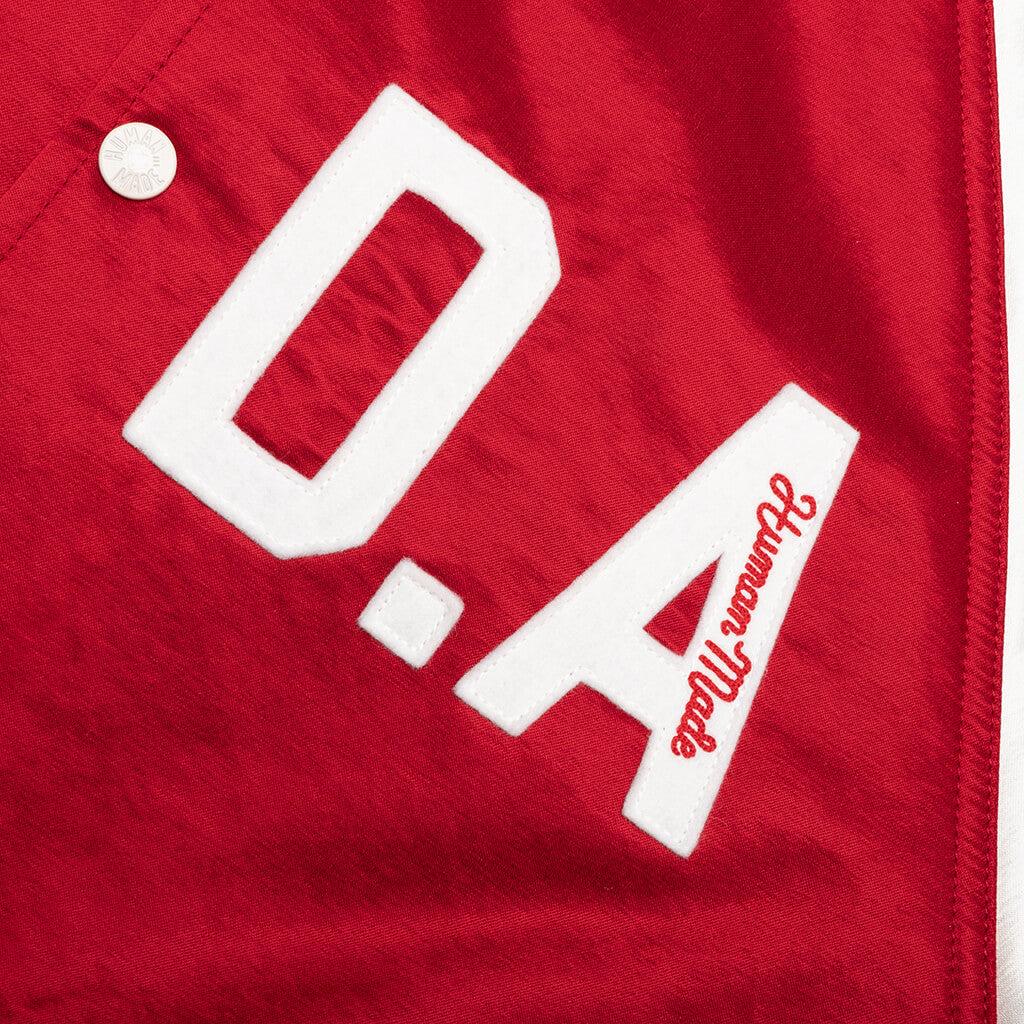 Satin Stadium Jacket - Red Male Product Image