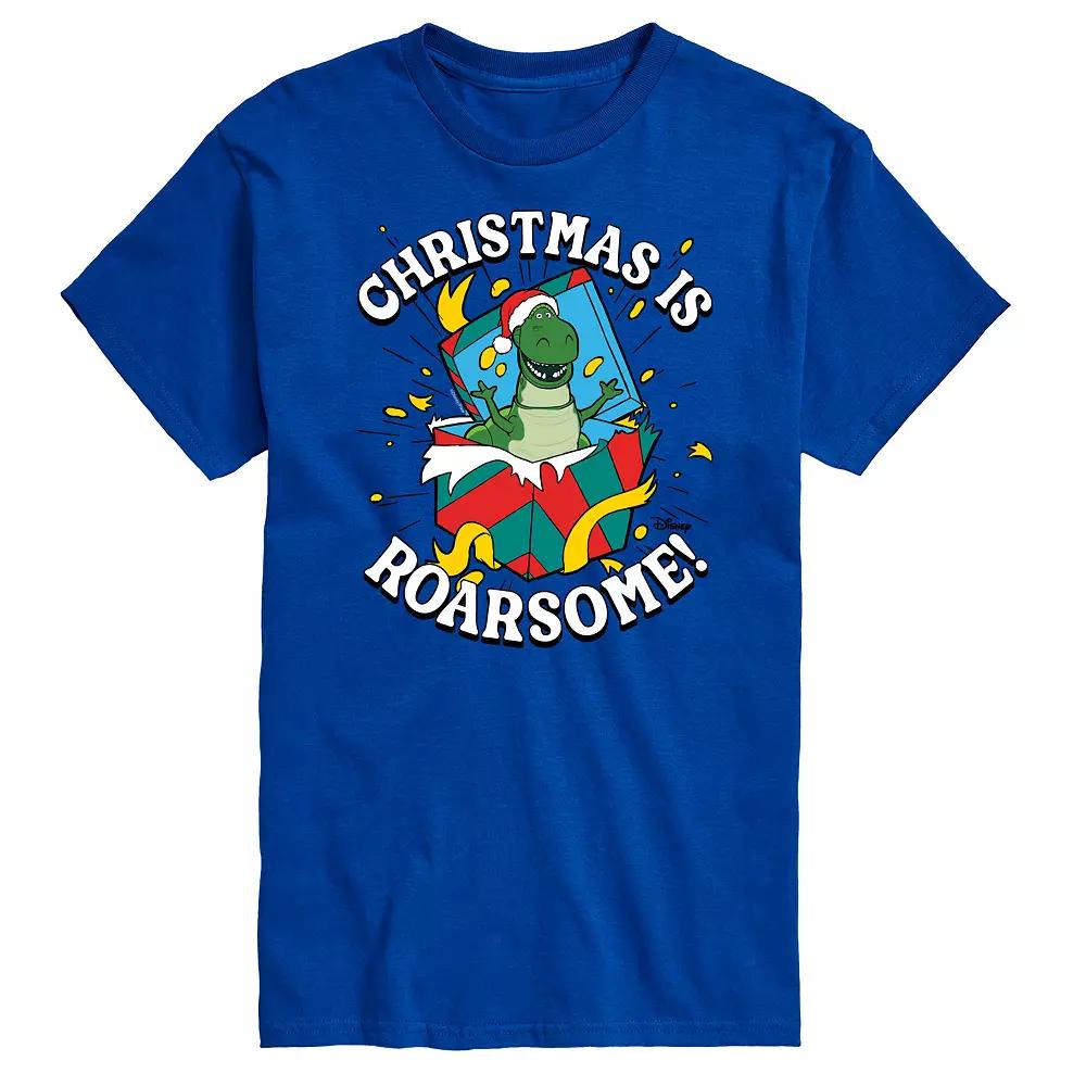 Disney / Pixar's Toy Story 4 Rex Men's Christmas Is Roarsome Graphic Tee,  Product Image