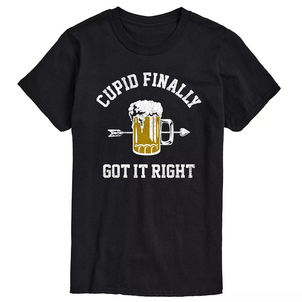 Men's Cupid Finally Got It Right Graphic Tee,  Product Image