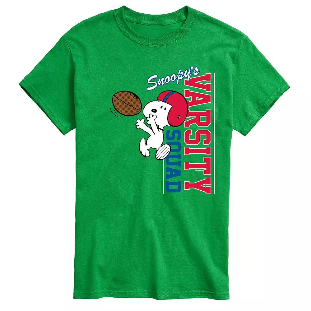 Big & Tall Peanuts Varsity Tee, Men's,  Product Image