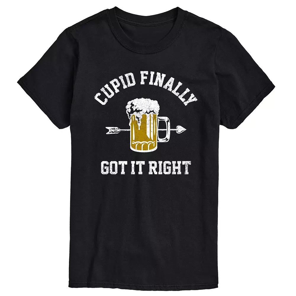 Men's Cupid Finally Got It Right Graphic Tee,  Product Image