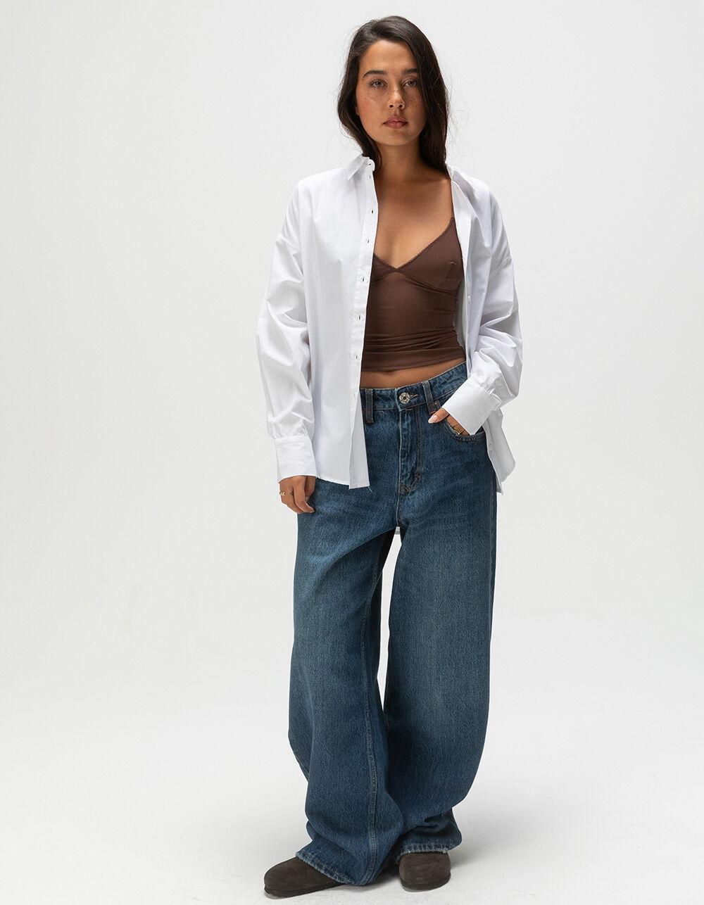 BDG Urban Outfitters Jaya Low Rise Ultra Loose Womens Jeans - DARK INDIGO Product Image