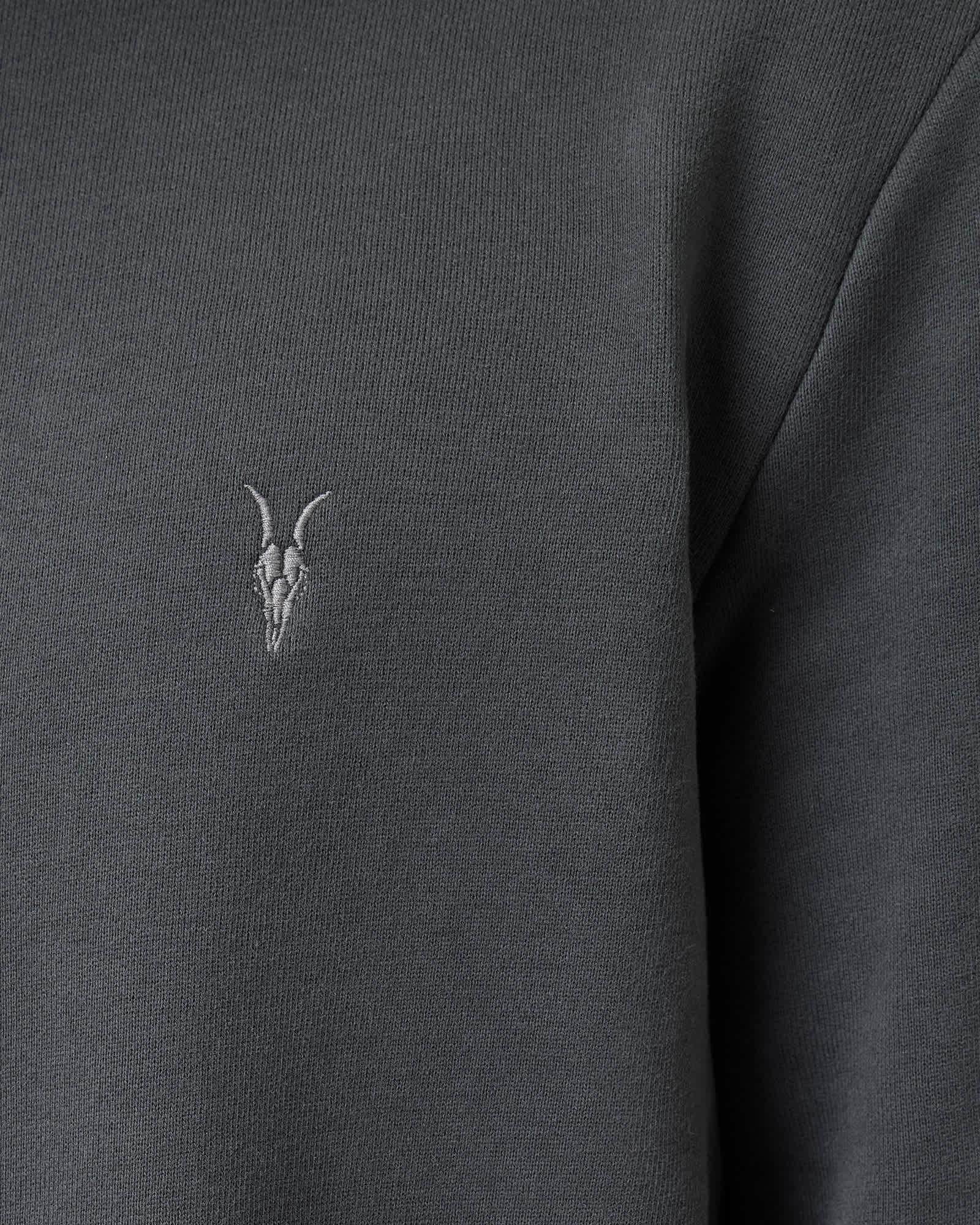 Raven Crew Neck Ramskull Sweatshirt CARTER GREY | ALLSAINTS US Product Image
