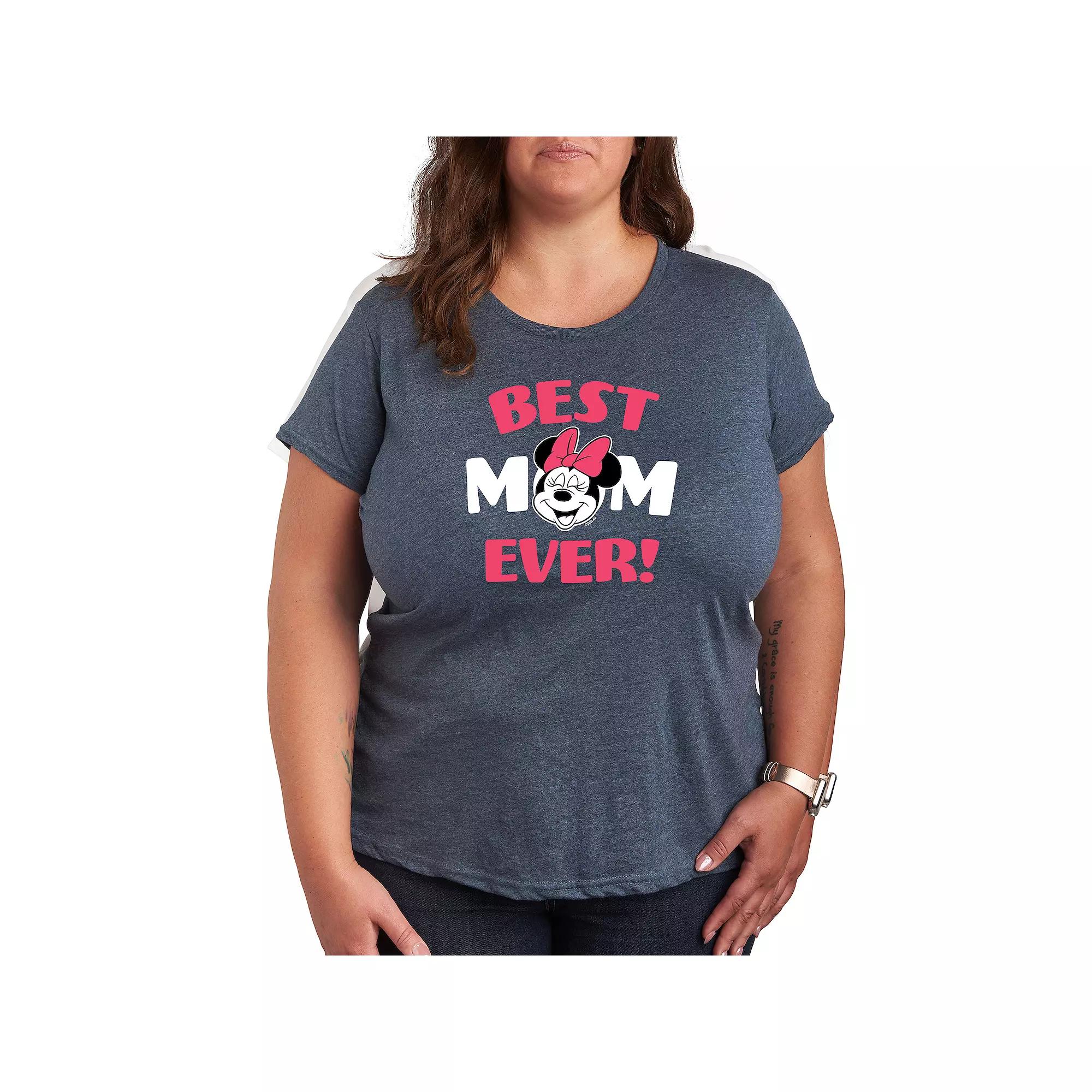Disney's Minnie Mouse Plus Best Mom Graphic Tee, Women's,  Product Image