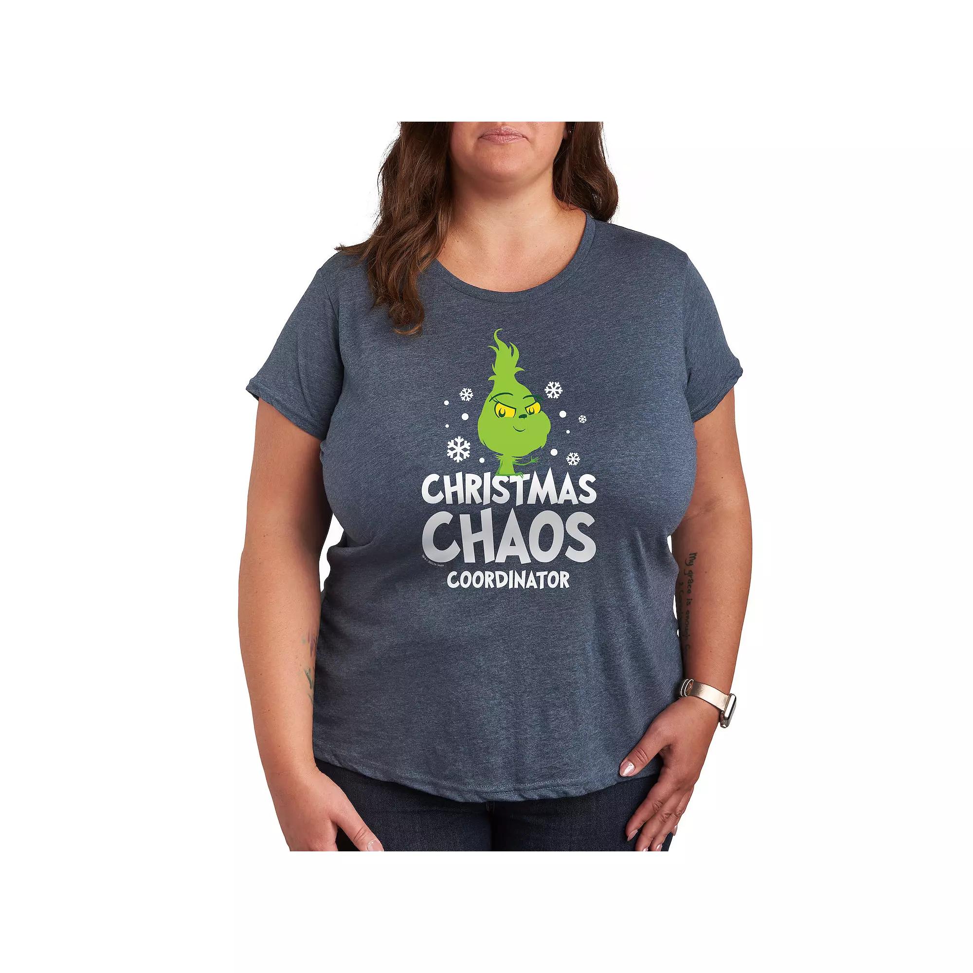 Plus Dr. Seuss Little Grinch Chaos Coordinator Graphic Tee, Women's,  Product Image