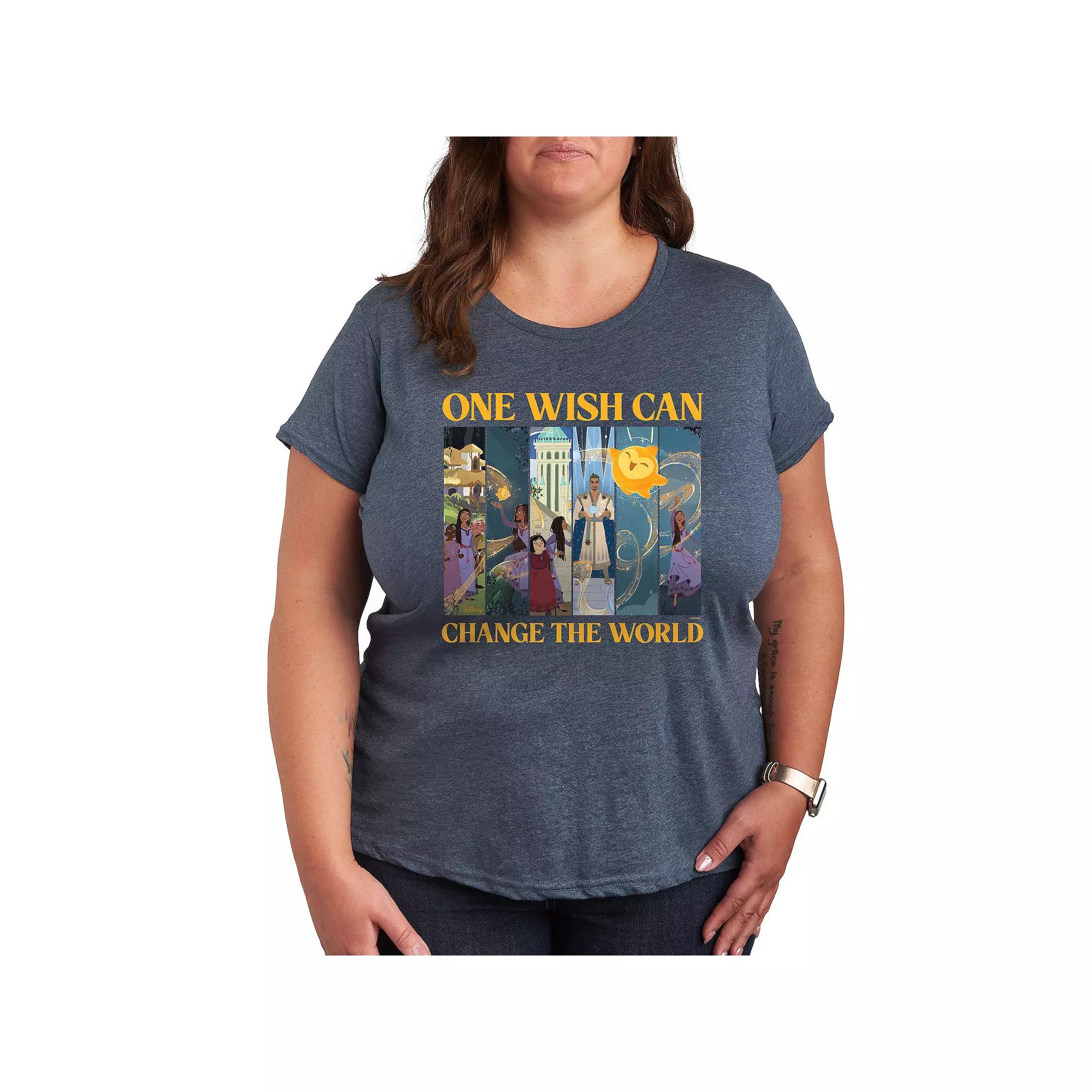 Disney's Wish Plus Change The World Graphic Tee, Women's,  Product Image
