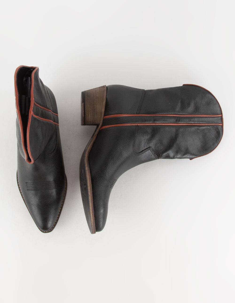 FREE PEOPLE Borderline Womens Western Boots - BURGUNDY Product Image