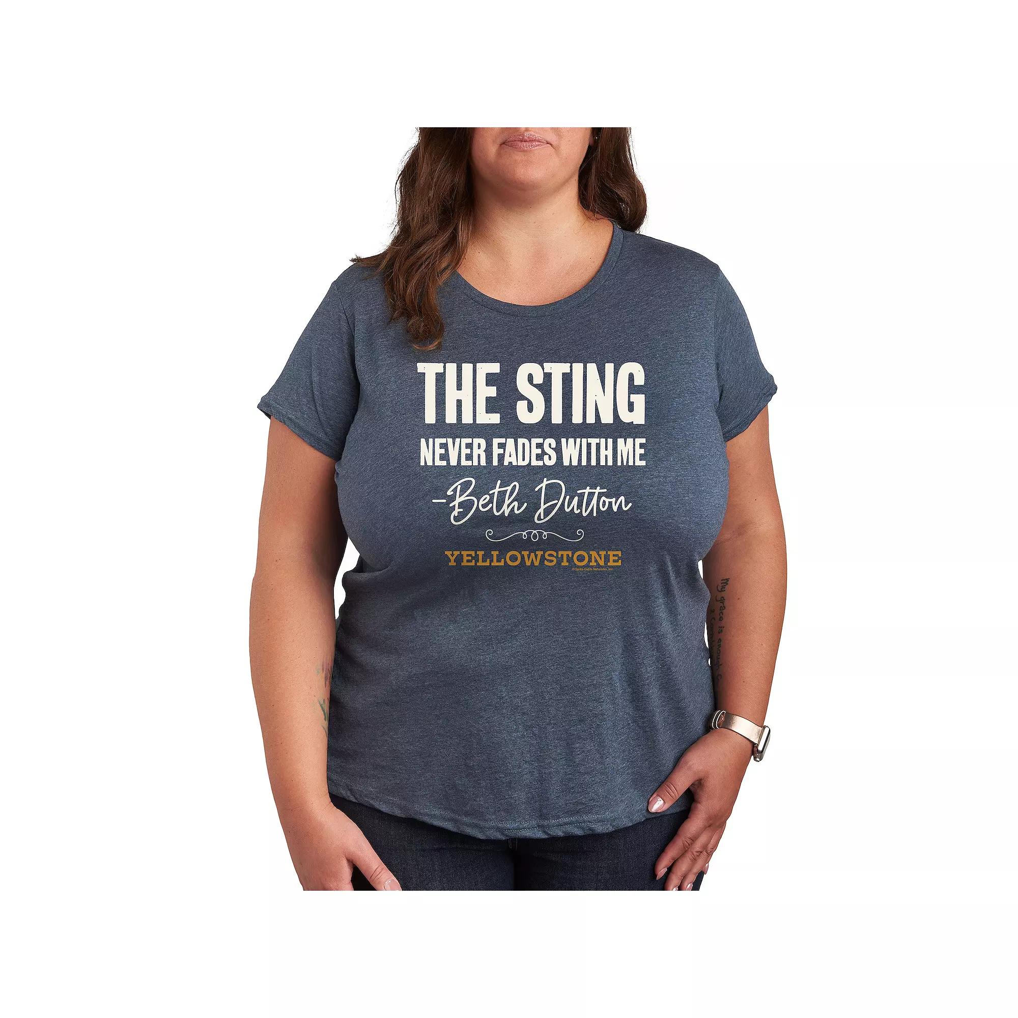 Plus Yellowstone Sting Never Fades Graphic Tee, Women's,  Product Image