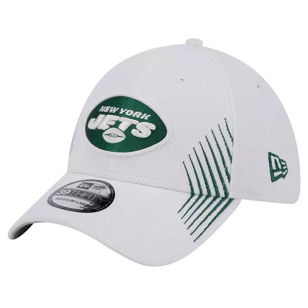 Men's New Era White New York Jets Active 39THIRTY Flex Hat,  Product Image