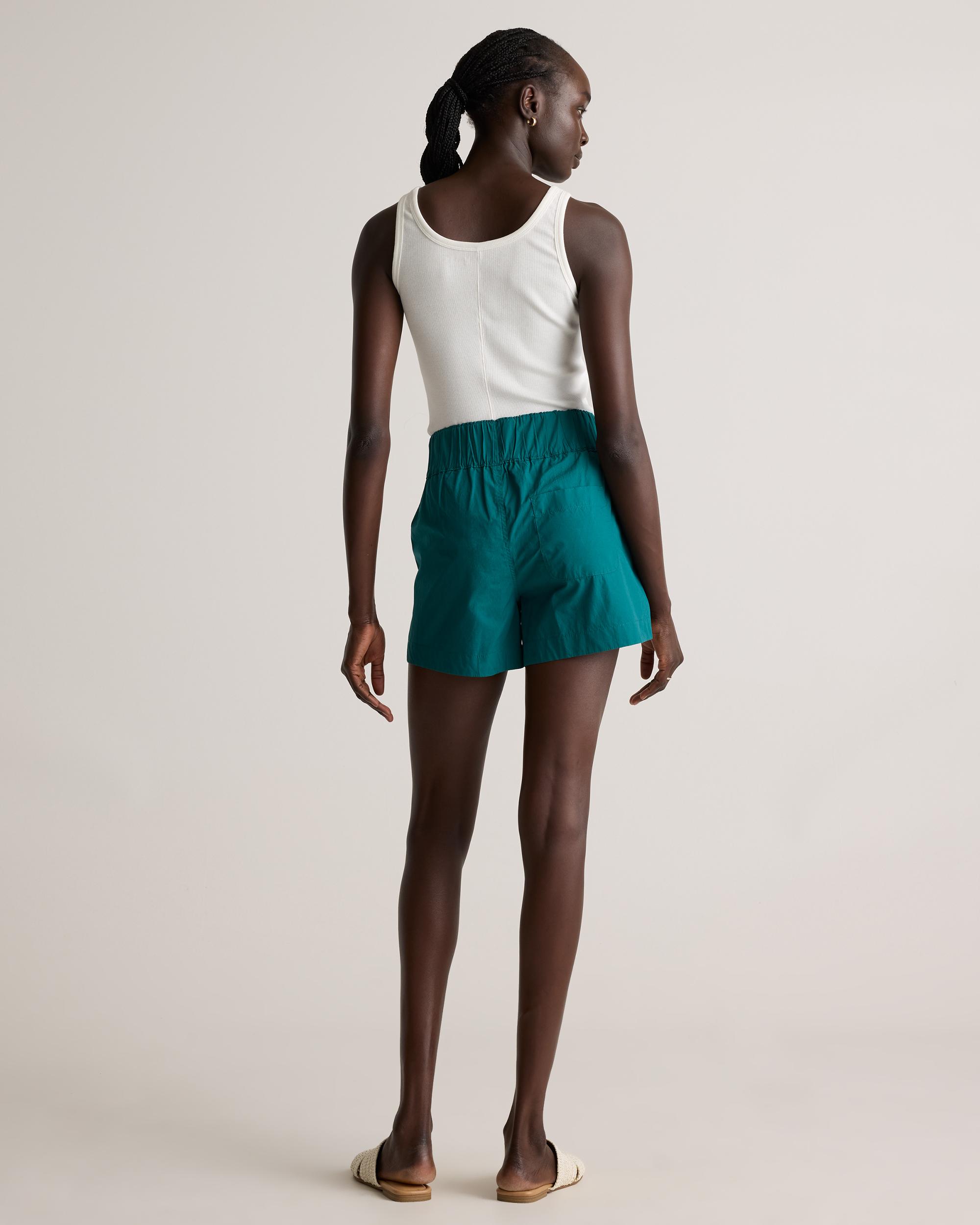 Quince | Women's Poplin Pull-On Shorts Organic Cotton Product Image