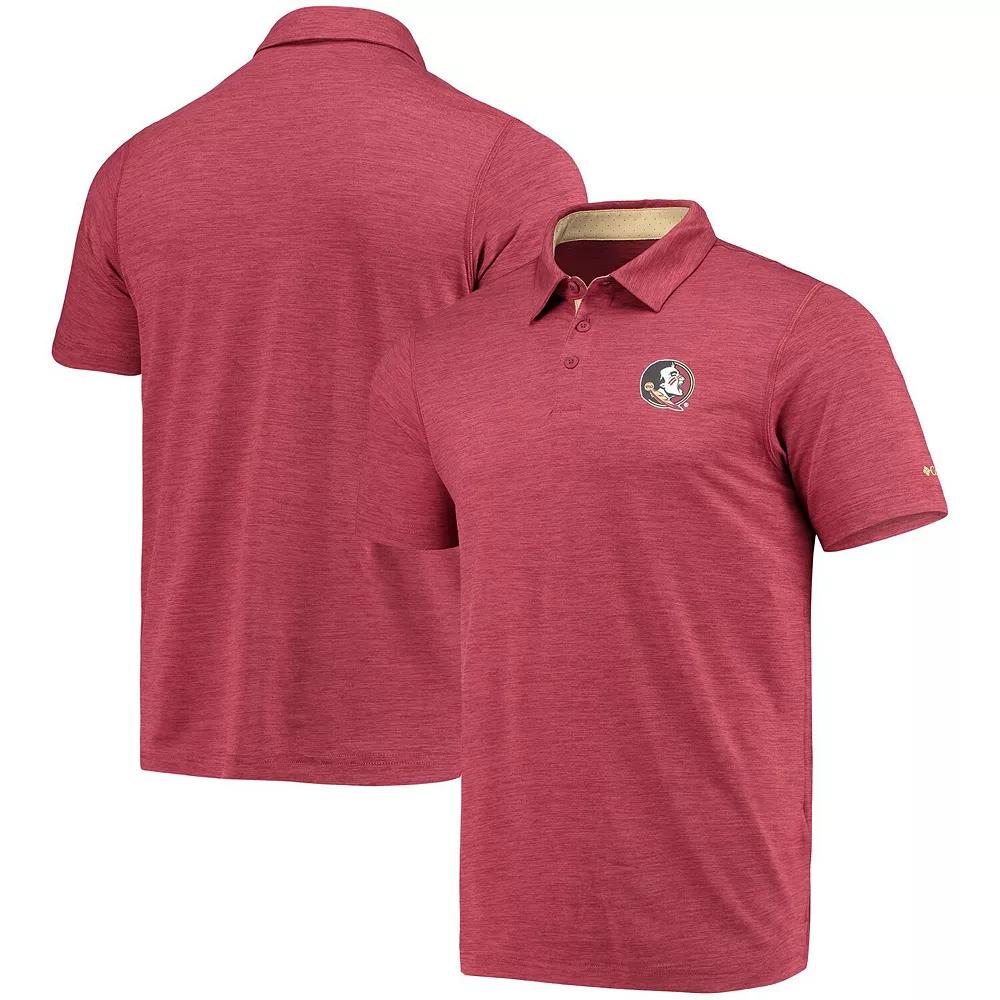 Men's Columbia Garnet Florida State Seminoles Tech Trail Omni-Shade Polo,  Product Image