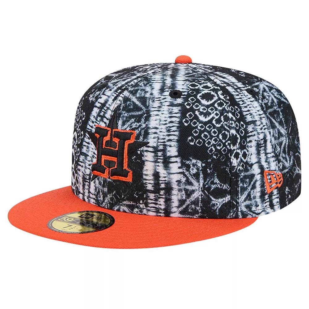 Men's New Era Black Houston Astros Sands 59FIFTY Fitted Hat, Size: 7 1/2 Product Image