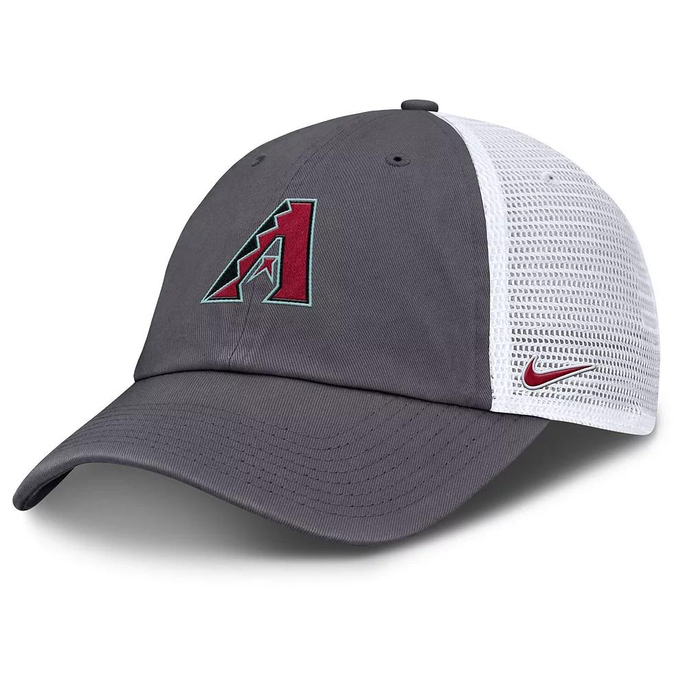 Men's Nike Gray Arizona Diamondbacks Adjustable Trucker Hat, Size: Medium/Large, Grey Product Image