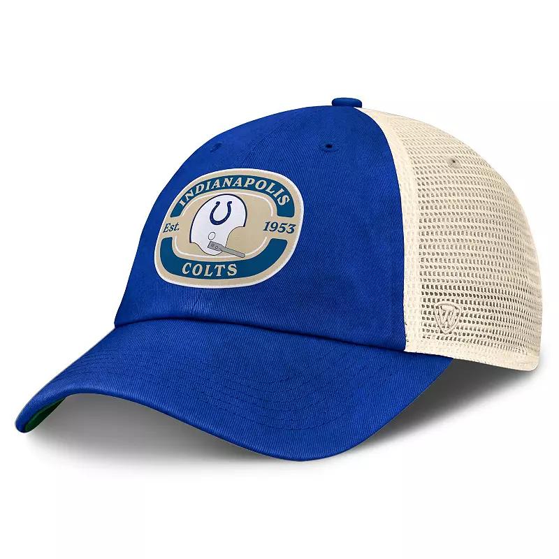 Men's Top of the World Royal Indianapolis Colts Team Patch Adjustable Hat, Blue Product Image