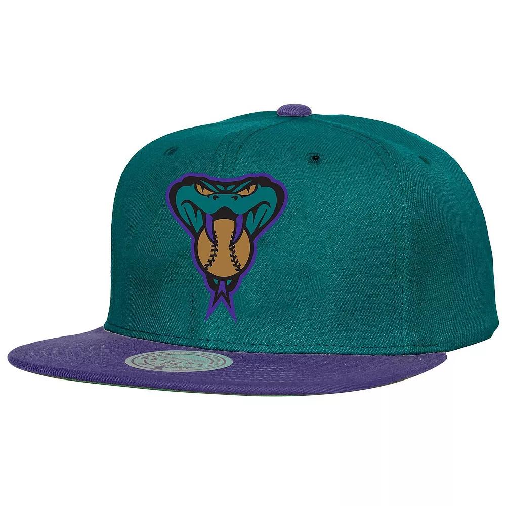 Men's Mitchell & Ness Teal Arizona Diamondbacks Cooperstown Collection Basic Flip Snapback Hat, Blue Product Image