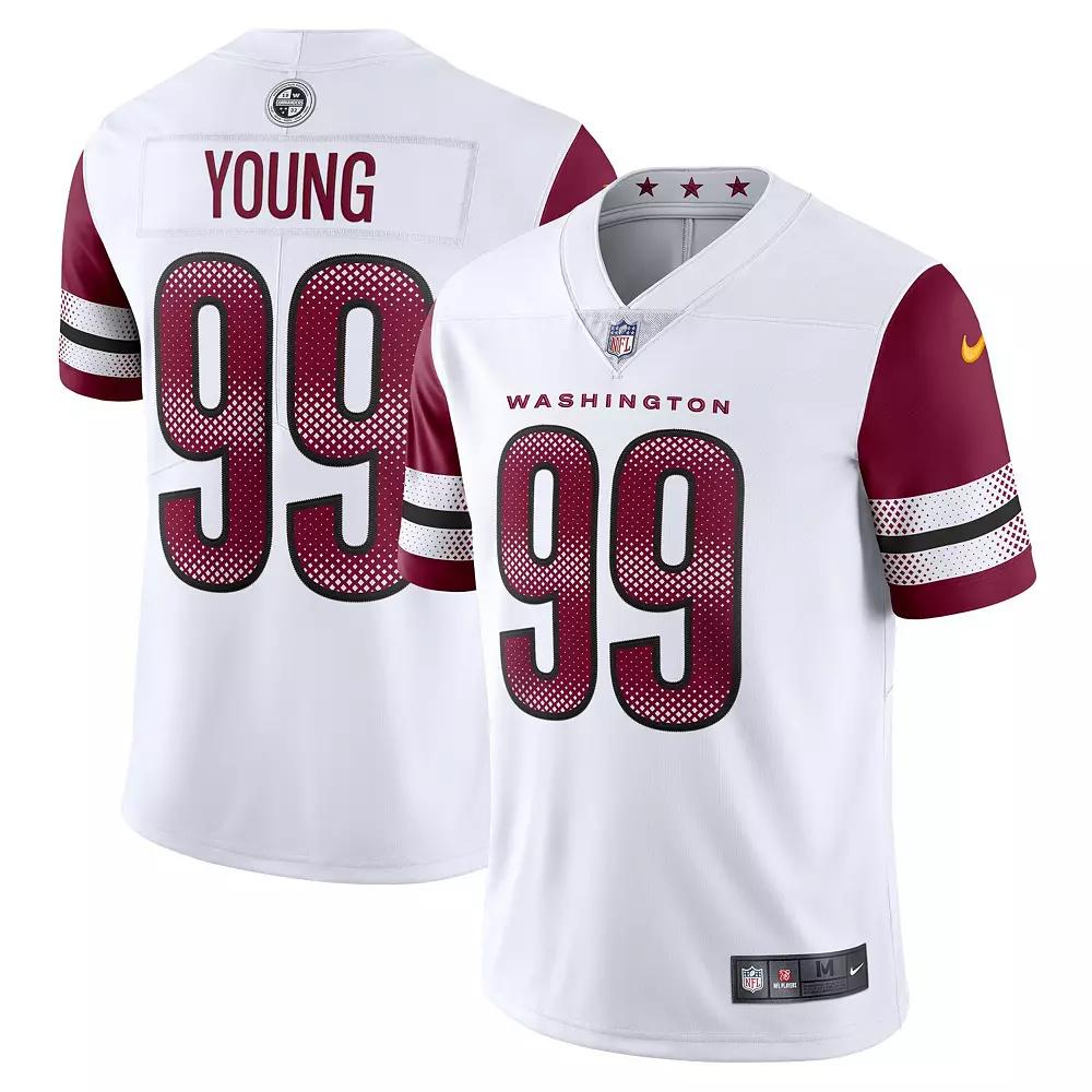 Men's Nike Chase Young White Washington Commanders Vapor Limited Jersey, Size: Small, Wft White Product Image