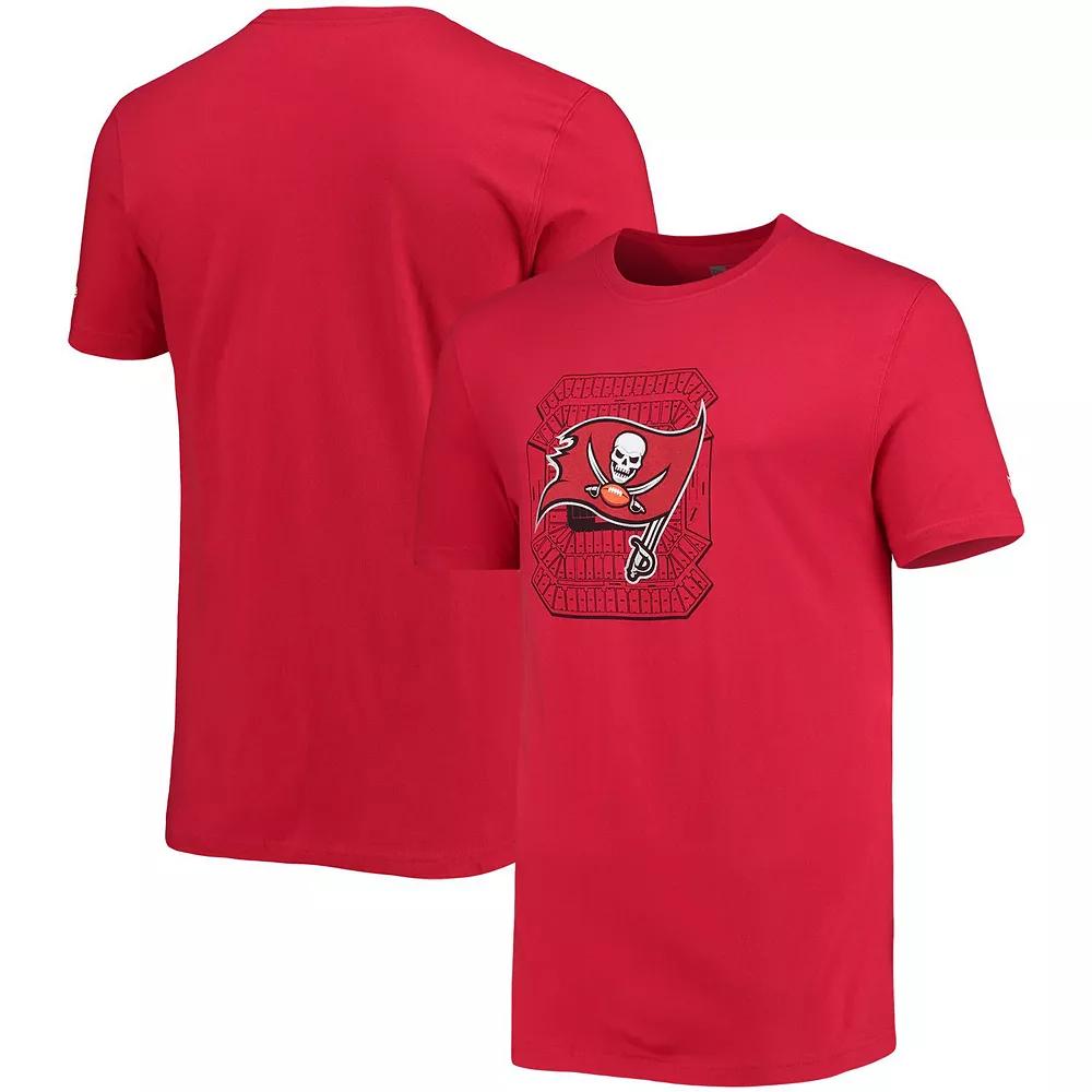 Men's New Era Red Tampa Bay Buccaneers Stadium T-Shirt,  Product Image