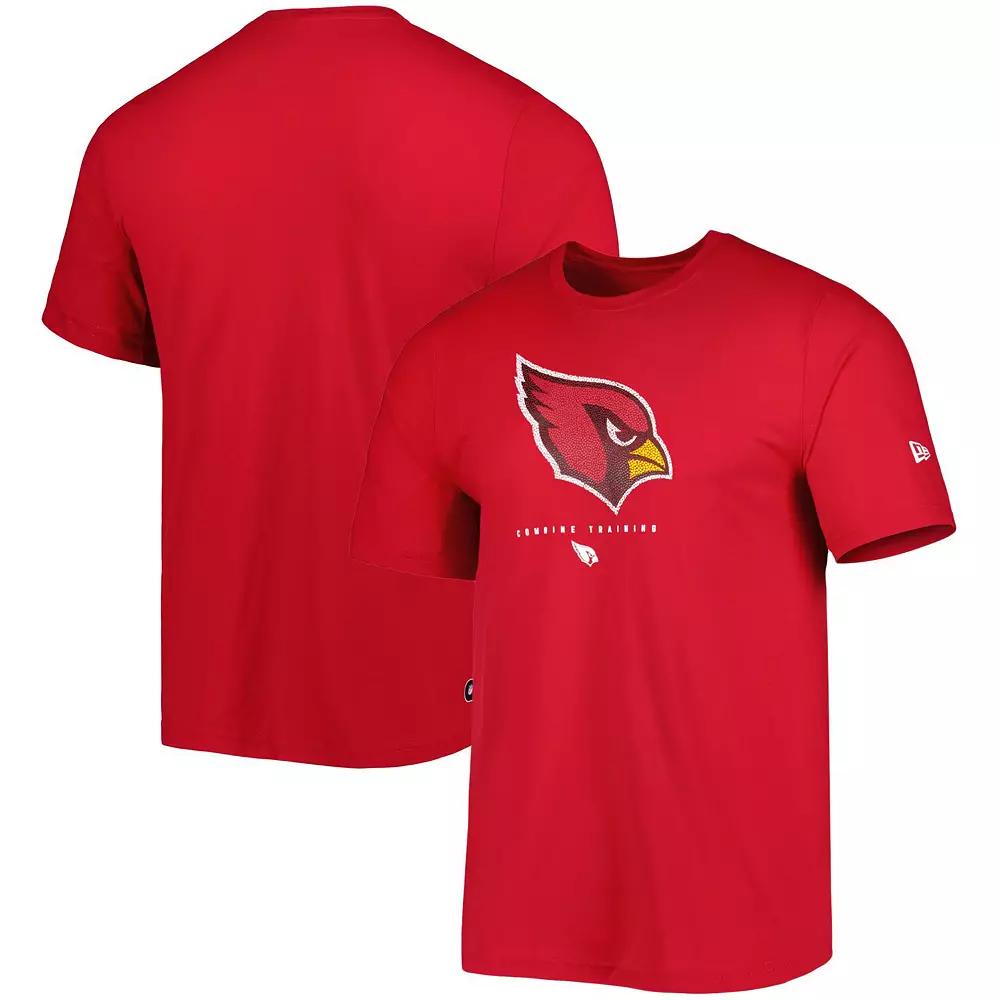 Men's New Era Cardinal Arizona Cardinals Combine Authentic Ball Logo T-Shirt,  Product Image