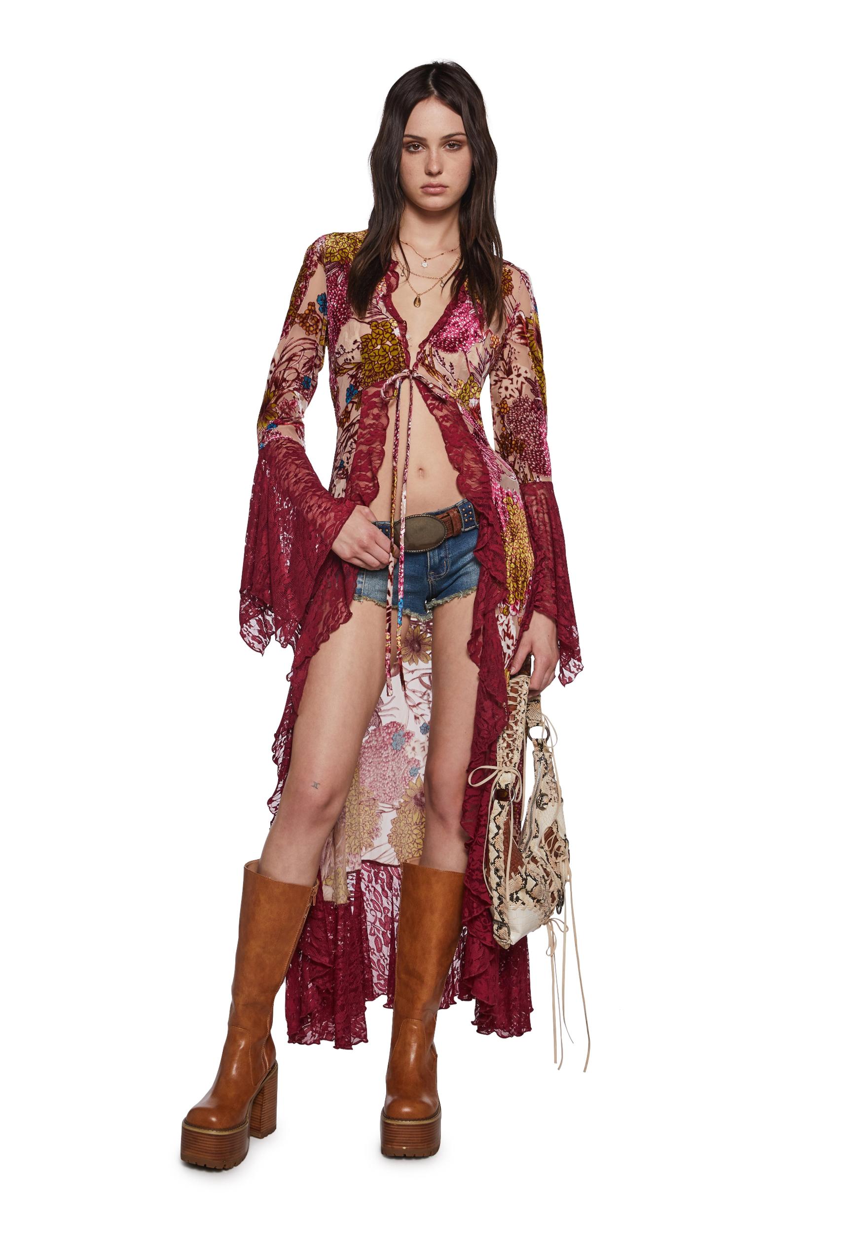 Boho Girl Floral Duster Girls Product Image