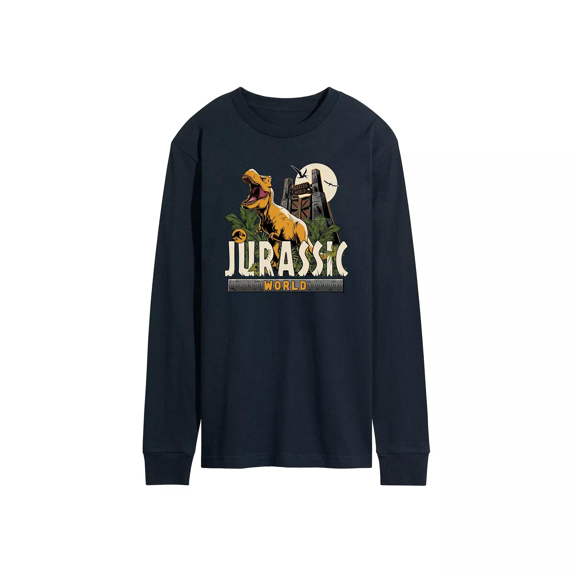 Men's Jurassic World T Rex Long Sleeve Graphic Tee,  Product Image