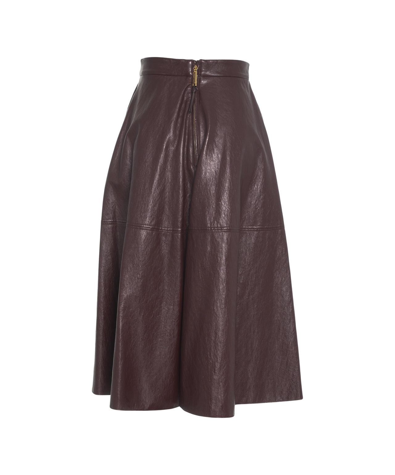 Faux leather midi skirt Product Image