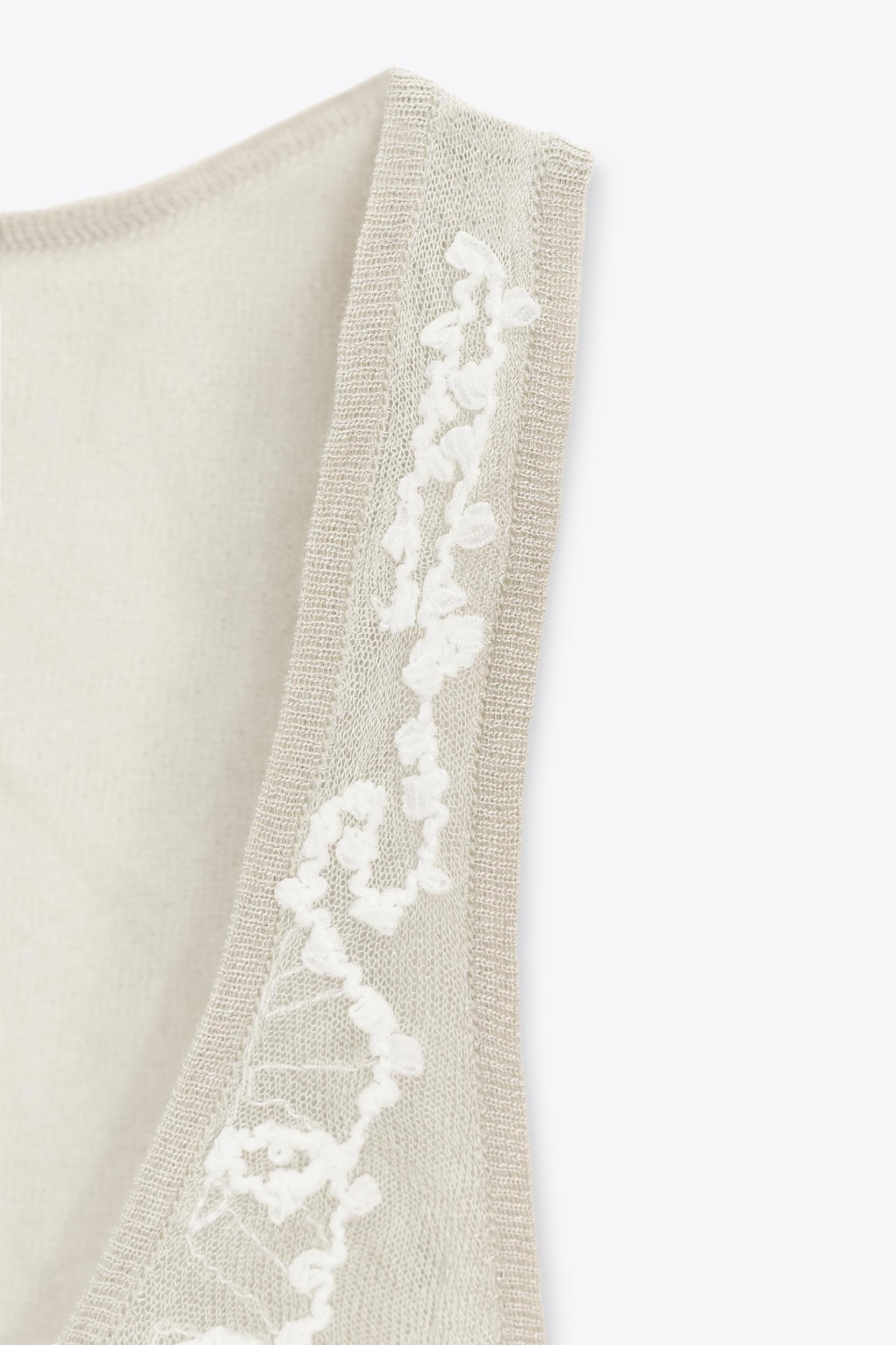 SEMI-SHEER STRUCTURED KNIT SKIRT Product Image