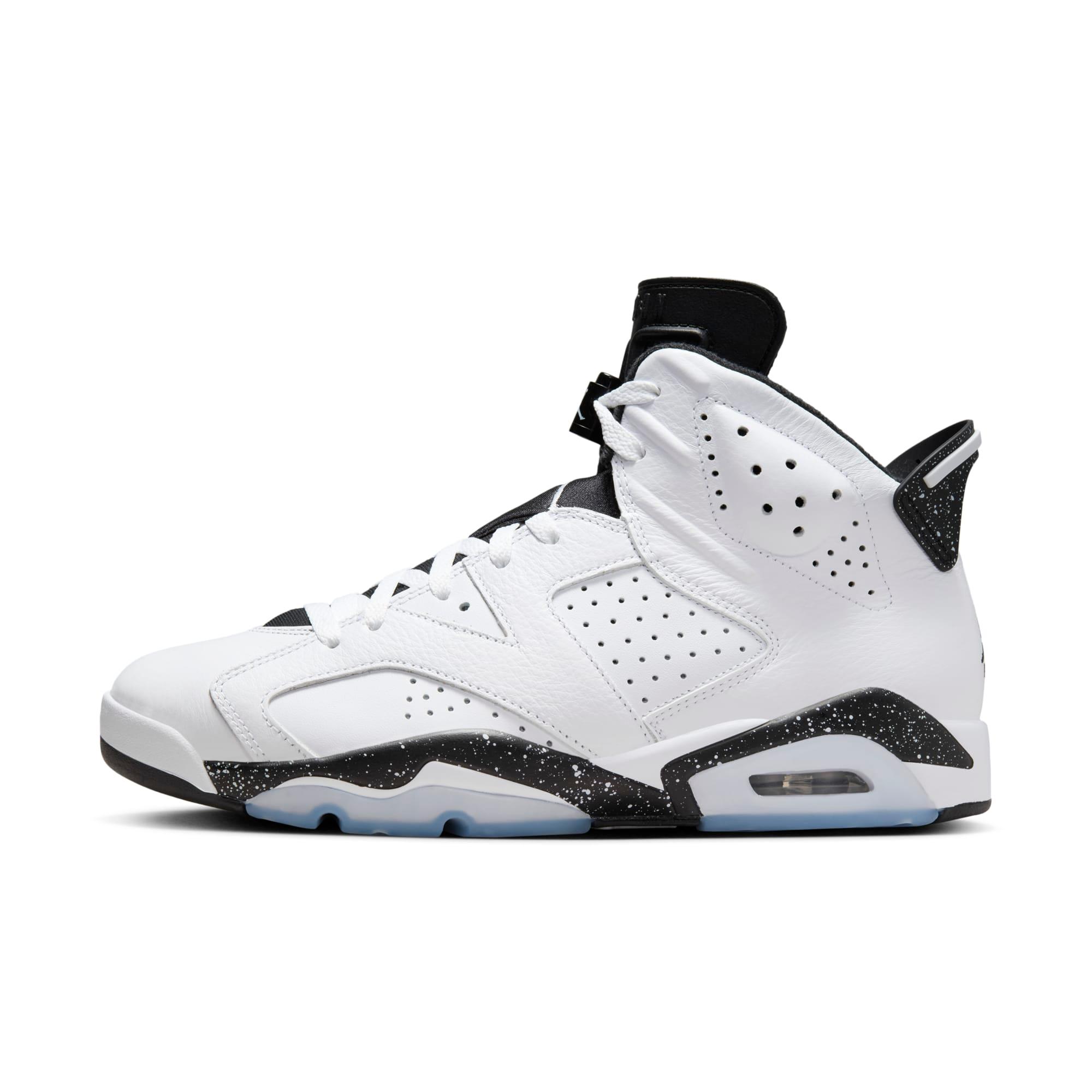 Men's Air Jordan 6 Retro Black" Shoes in White Product Image