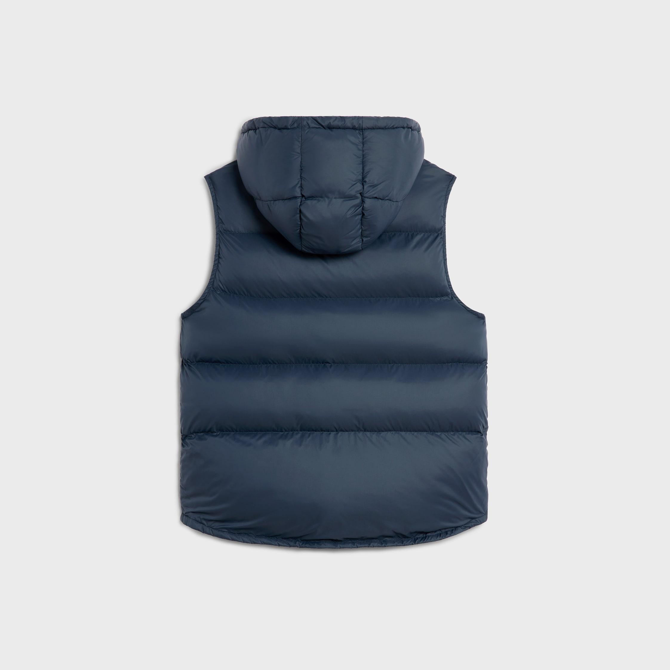 oversized sleeveless down jacket in lightweight nylon Product Image