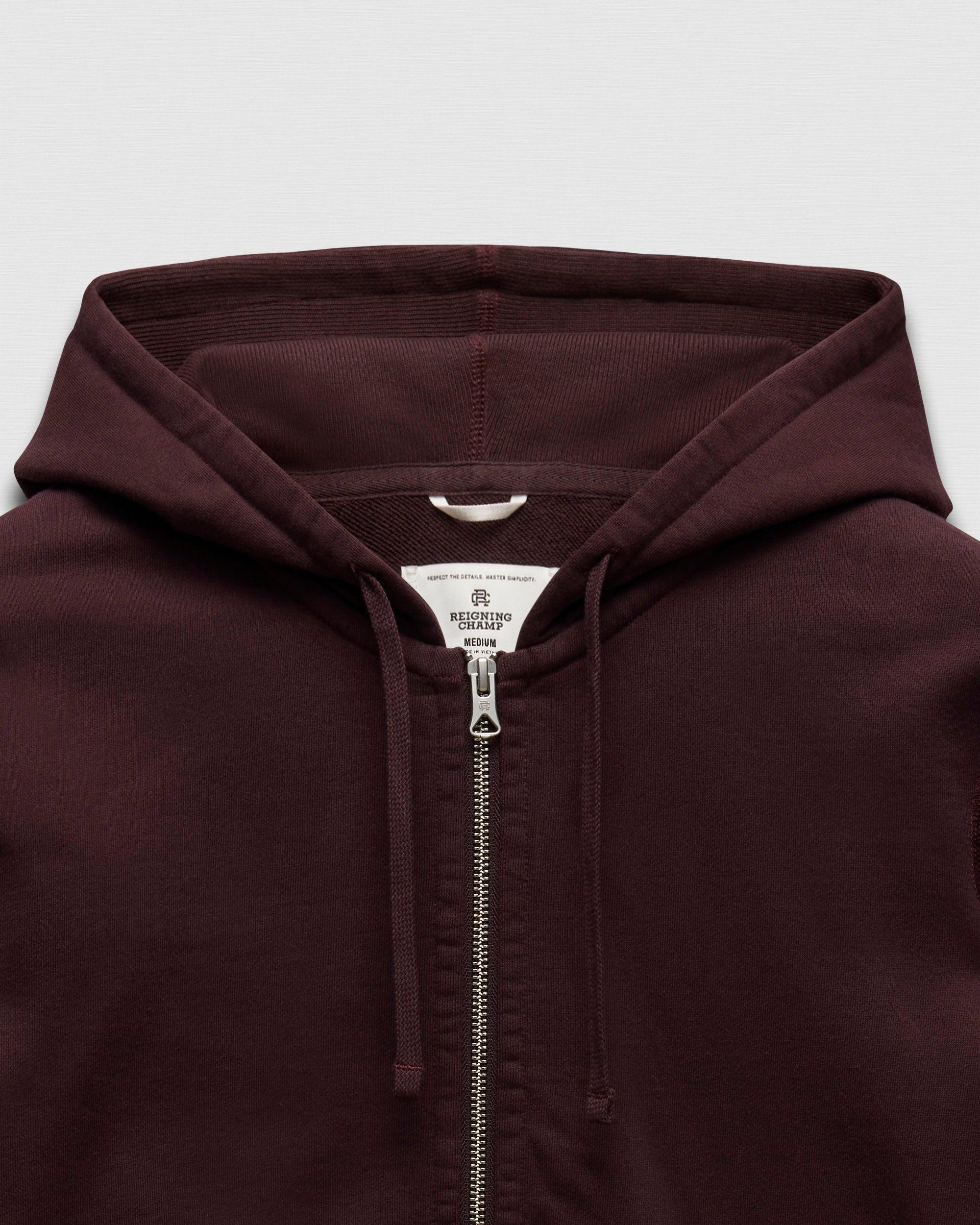 Midweight Terry Slim Zip Hoodie Male Product Image