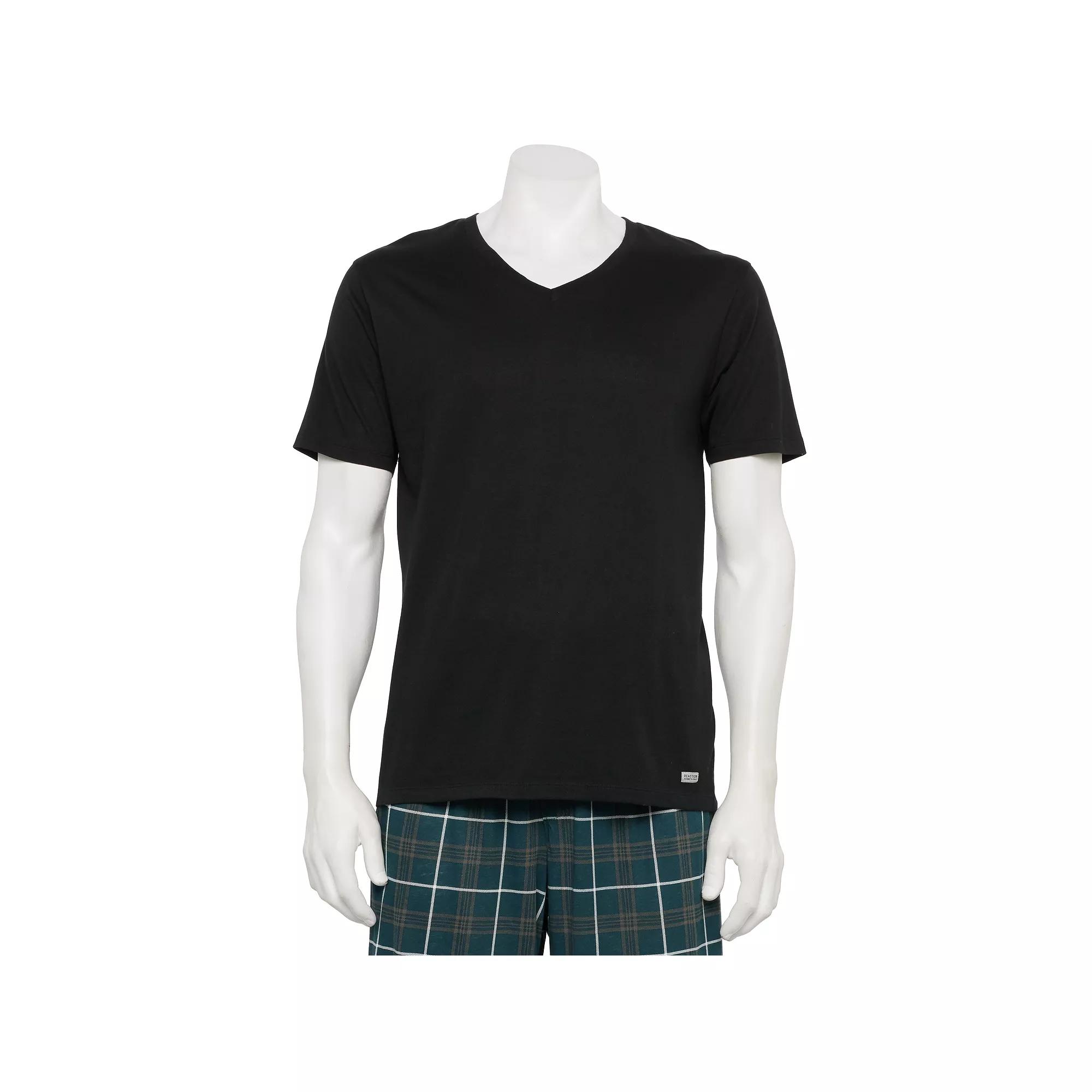 Men's Kenneth Cole Reaction V-Neck Undershirts 3-Pack, Size: XL, Black Product Image