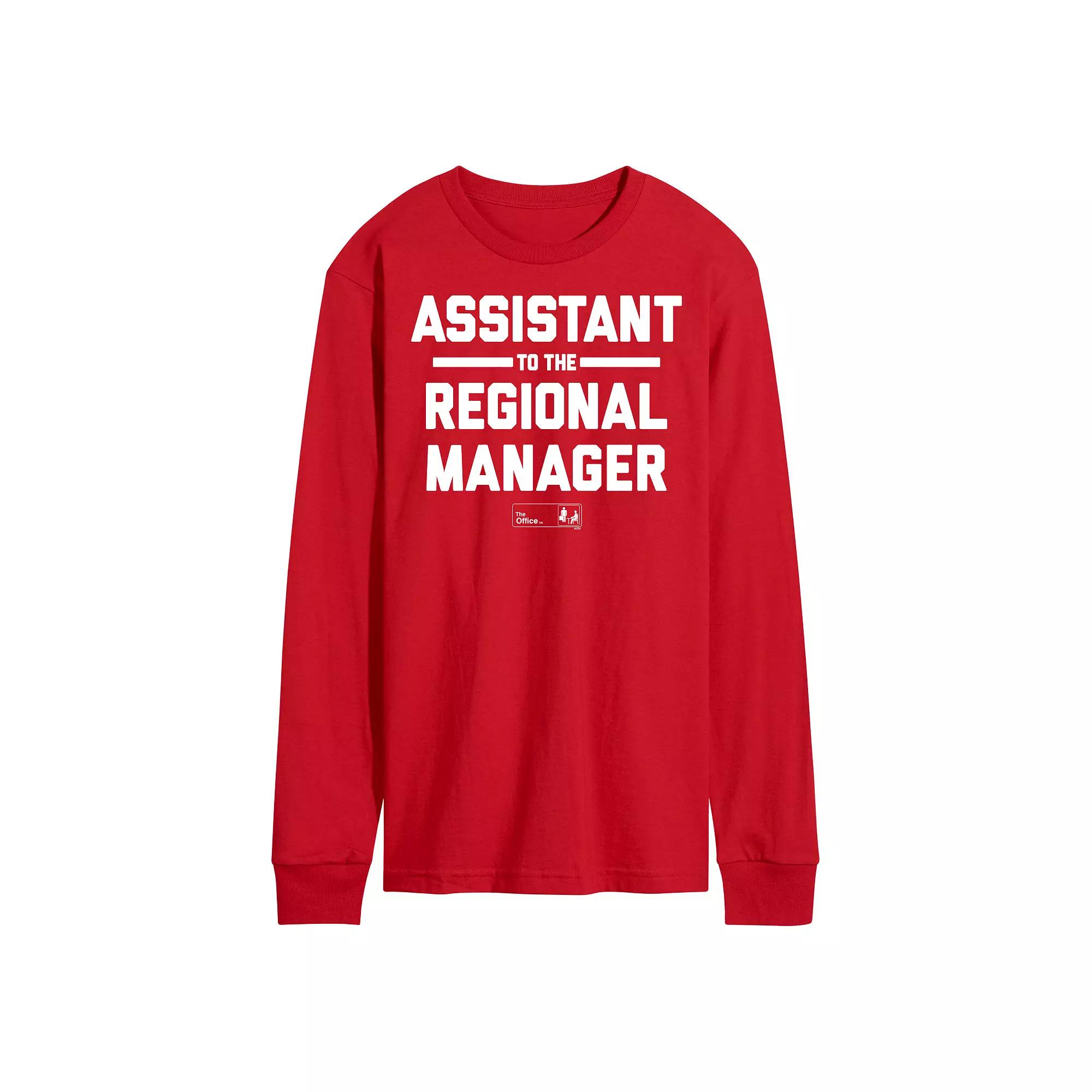 Men's The Office Assistant Regional Mgr Long Sleeve Tee,  Product Image
