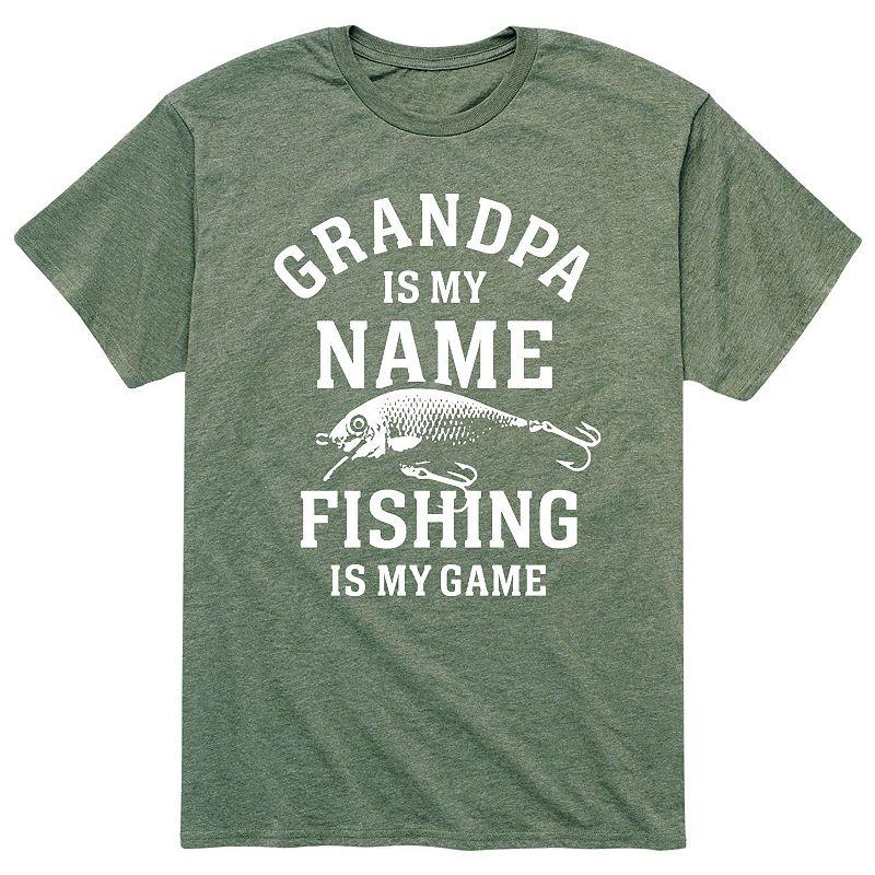 Men's Grandpa Fishing Game Tee,  Product Image